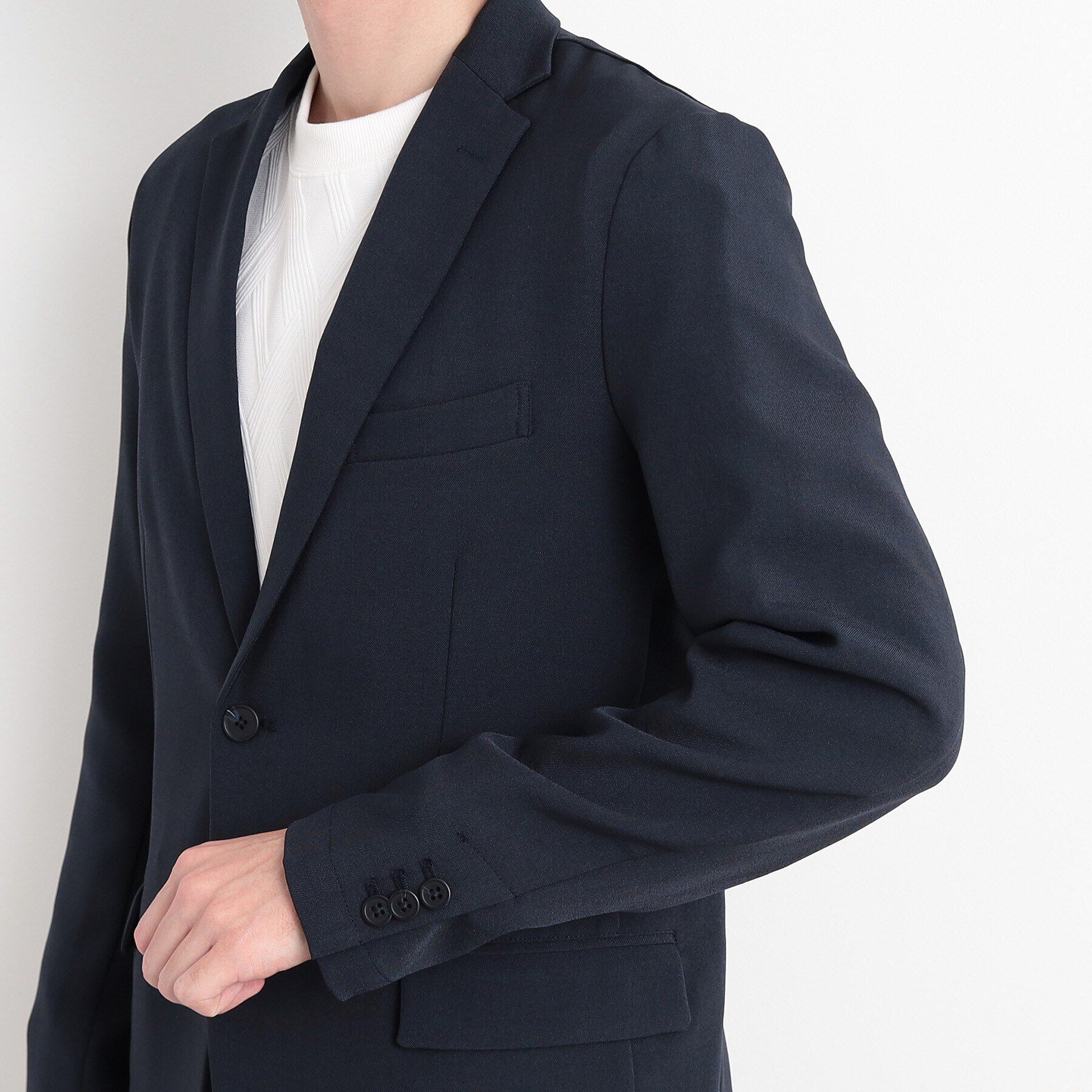 THE SHOP TK「【CAVIAN/キャビアン】リサイクルシャークスキンテーラードジャケット セットアップ可」|テーラードジャケット|