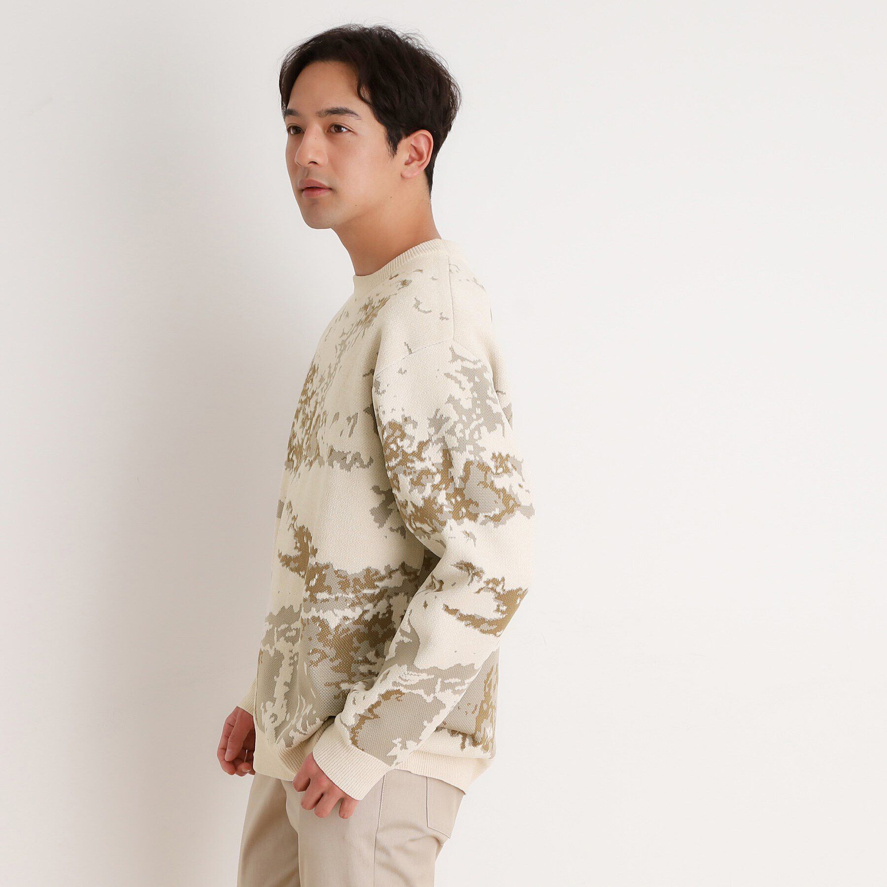 THE SHOP TK「モールジャカードプルオーバー」|ニット・セーター|