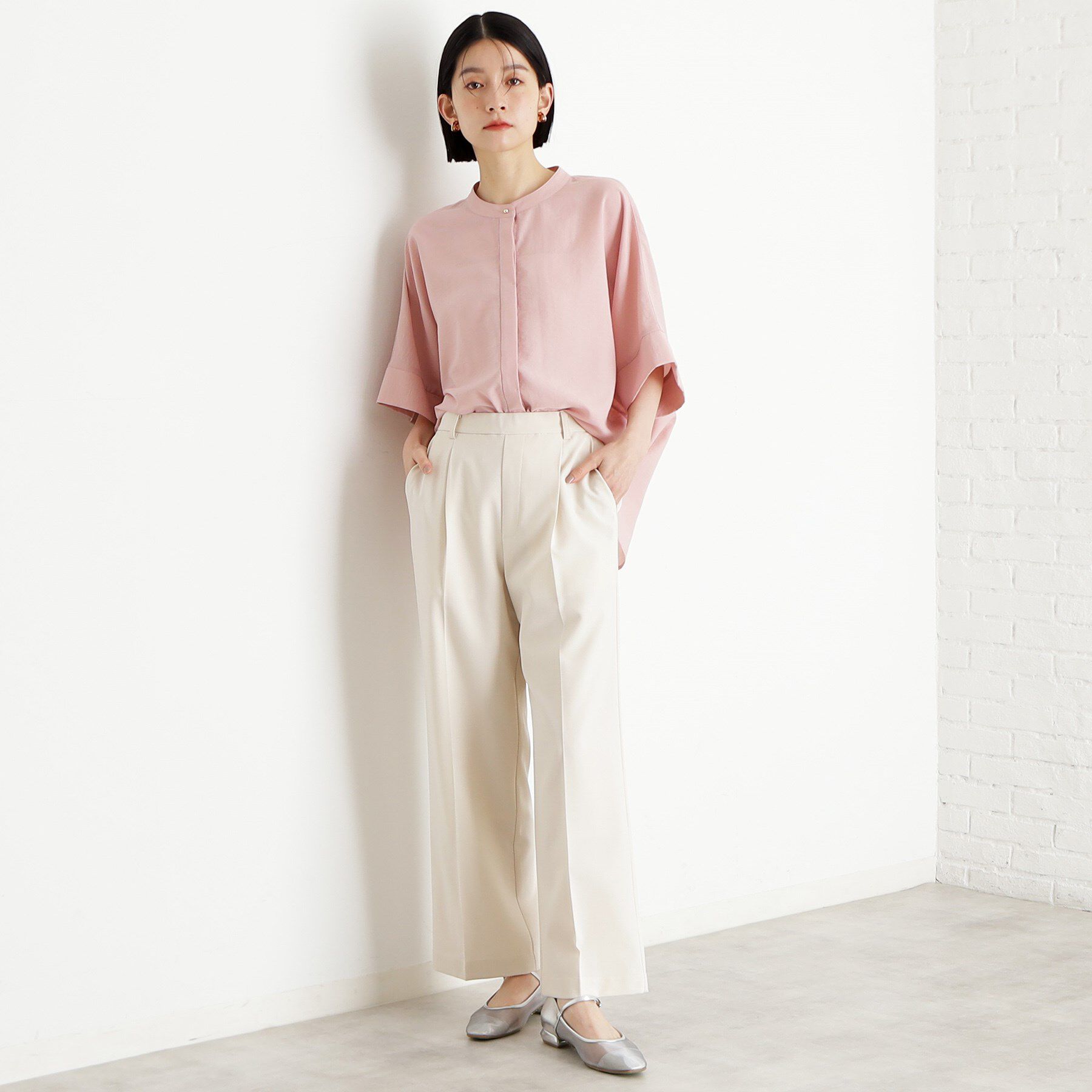 THE SHOP TK「ドルマンブラウス【7色展開/洗濯機OK/体型カバー】」|シャツ・ブラウス|