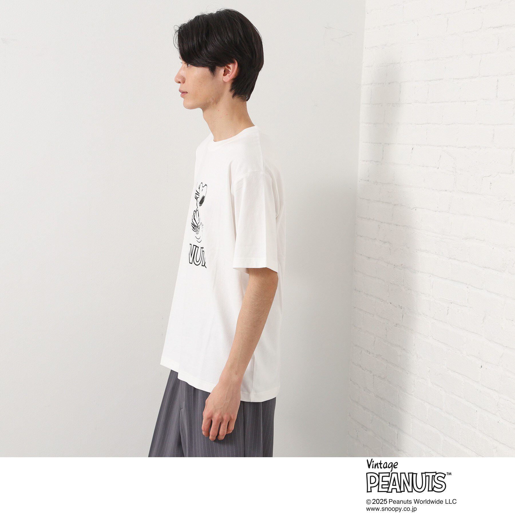 THE SHOP TK「75周年PEANUTSデザイン半袖Tシャツ」|Tシャツ・カットソー|