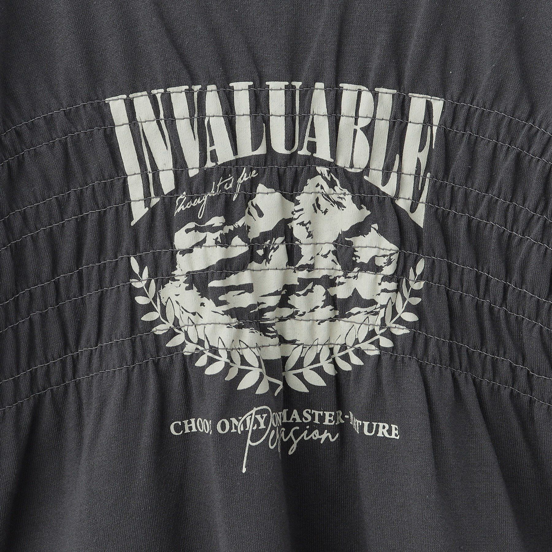 THE SHOP TK「【110-150】シャーリングロゴTシャツ/ママとおそろい・洗濯機OK」|Tシャツ・カットソー|