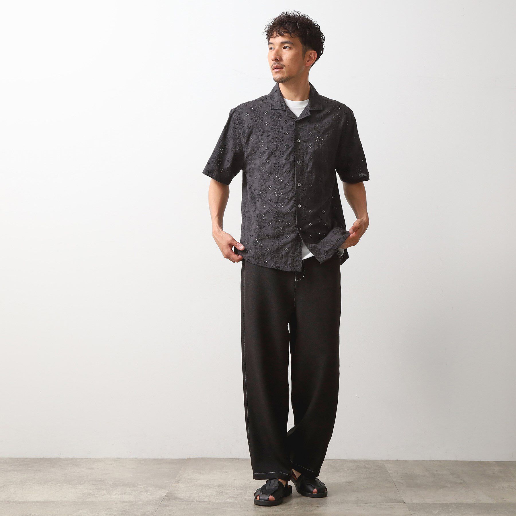 THE SHOP TK「インド刺繍半袖シャツ　【親子リンク/洗濯機OK】」|シャツ・ブラウス|