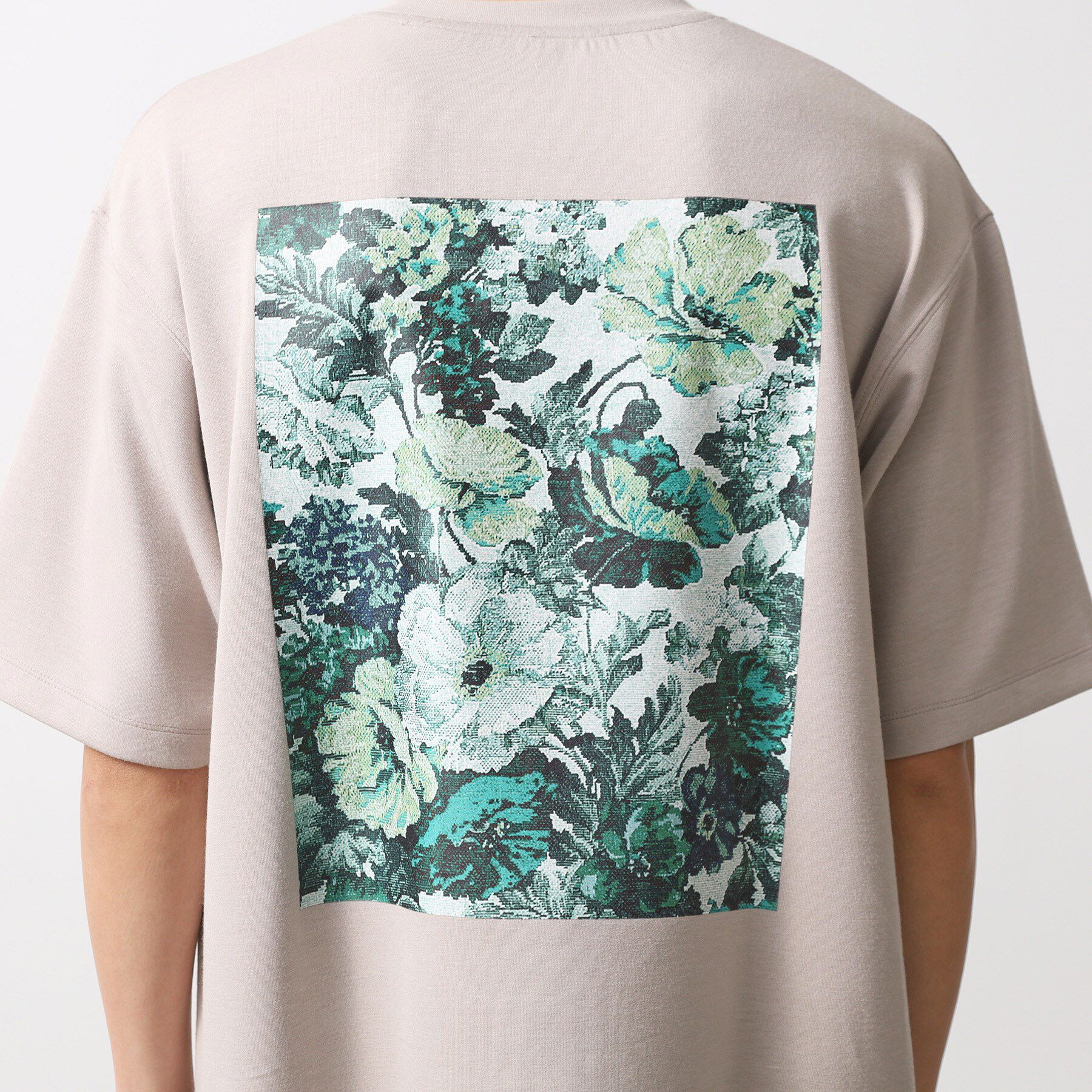 THE SHOP TK「ボタニカルプリントオーバーサイズ半袖Ｔシャツ」|Tシャツ・カットソー|