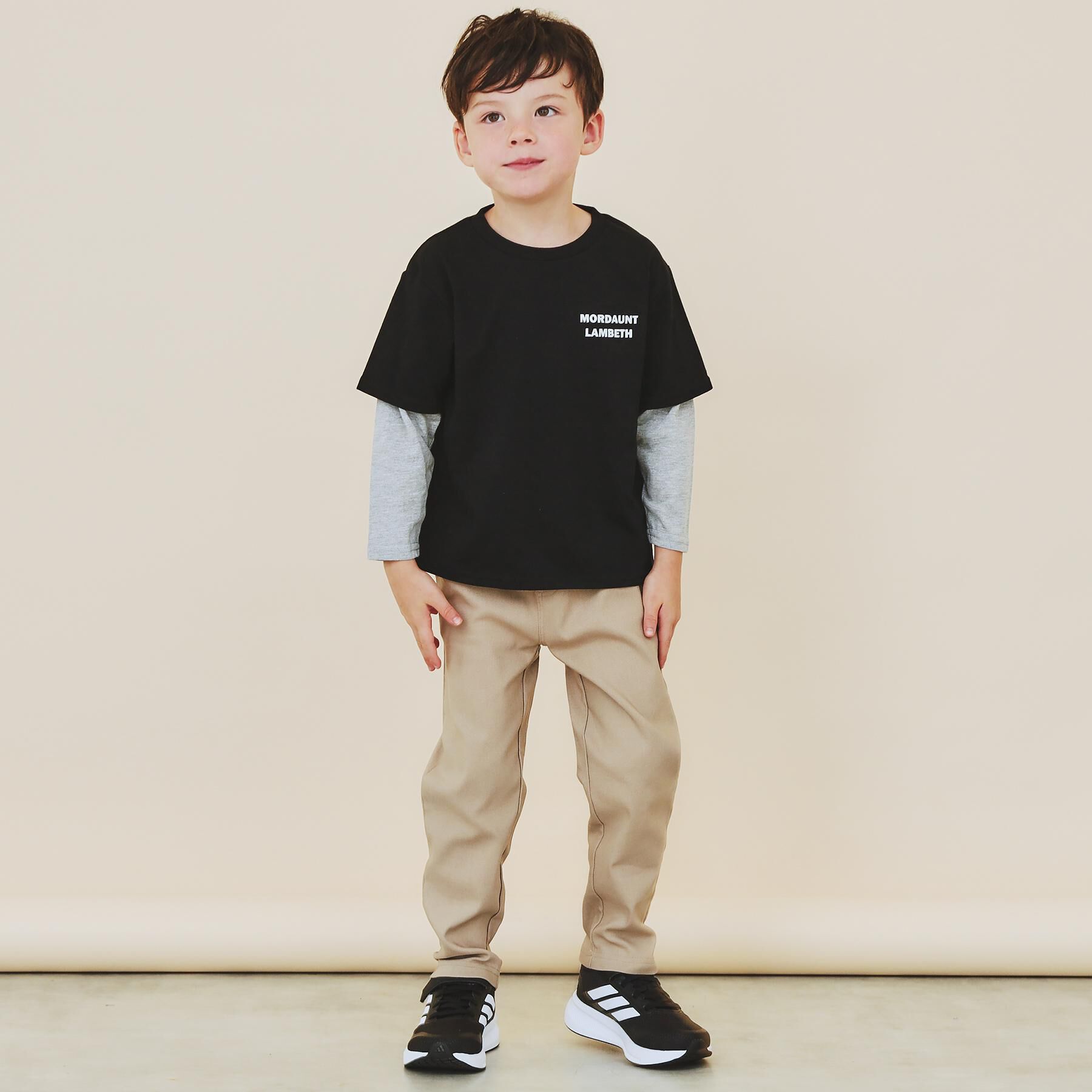 THE SHOP TK「【110－160/裏起毛】あったかのびーるストレートパンツ/洗濯機OK」|その他|