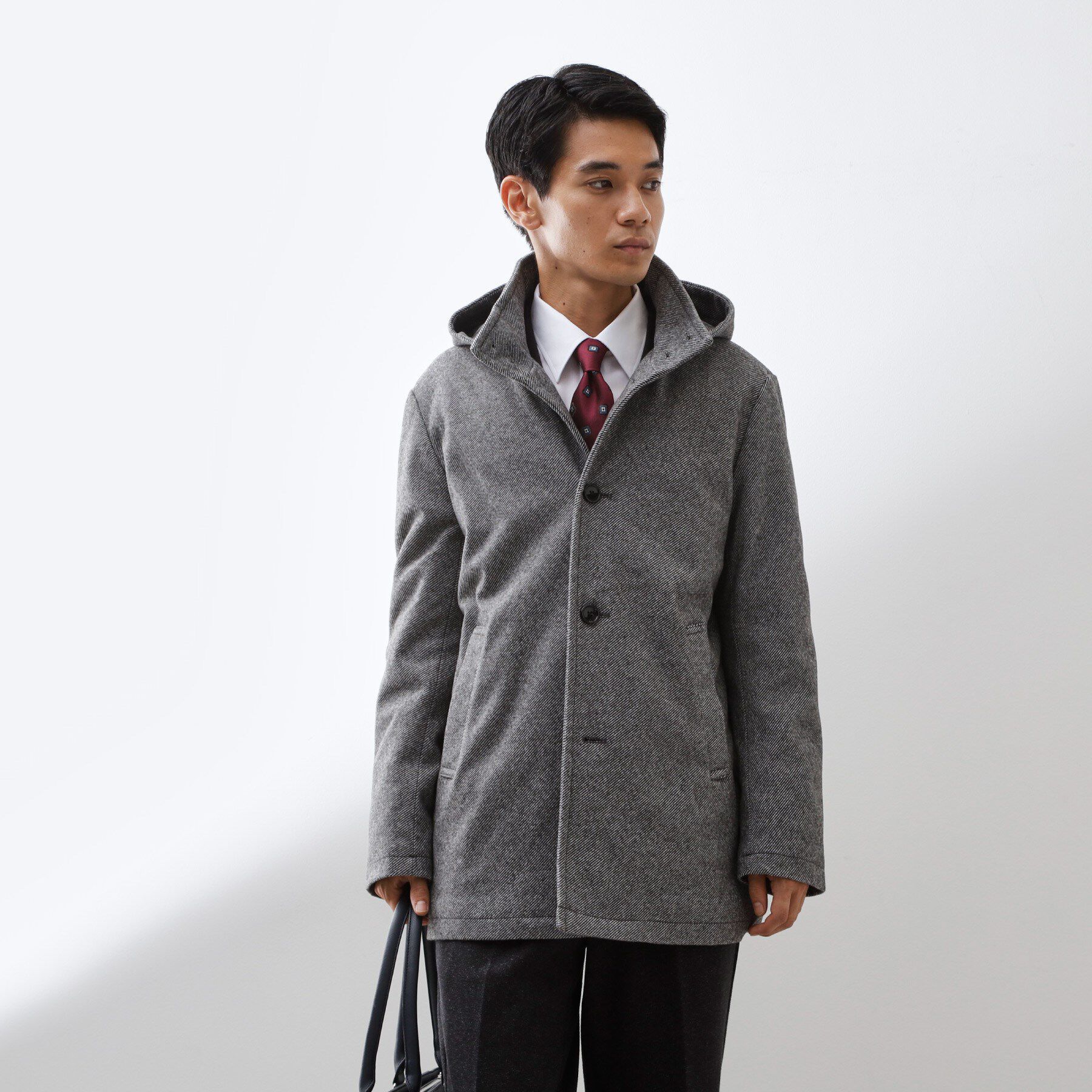 THE SHOP TK「ON/OFF対応 ウーリック スタンド メルトンコート　【洗濯機OK/フード取外し可】」|その他|