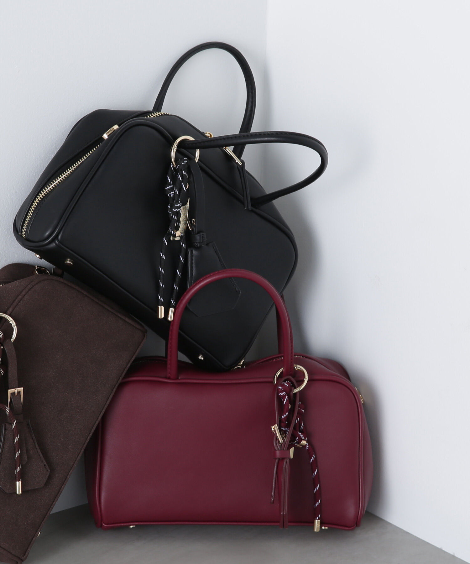  「グラムボストンバッグ」|ボストンバッグ|バーガンディ1