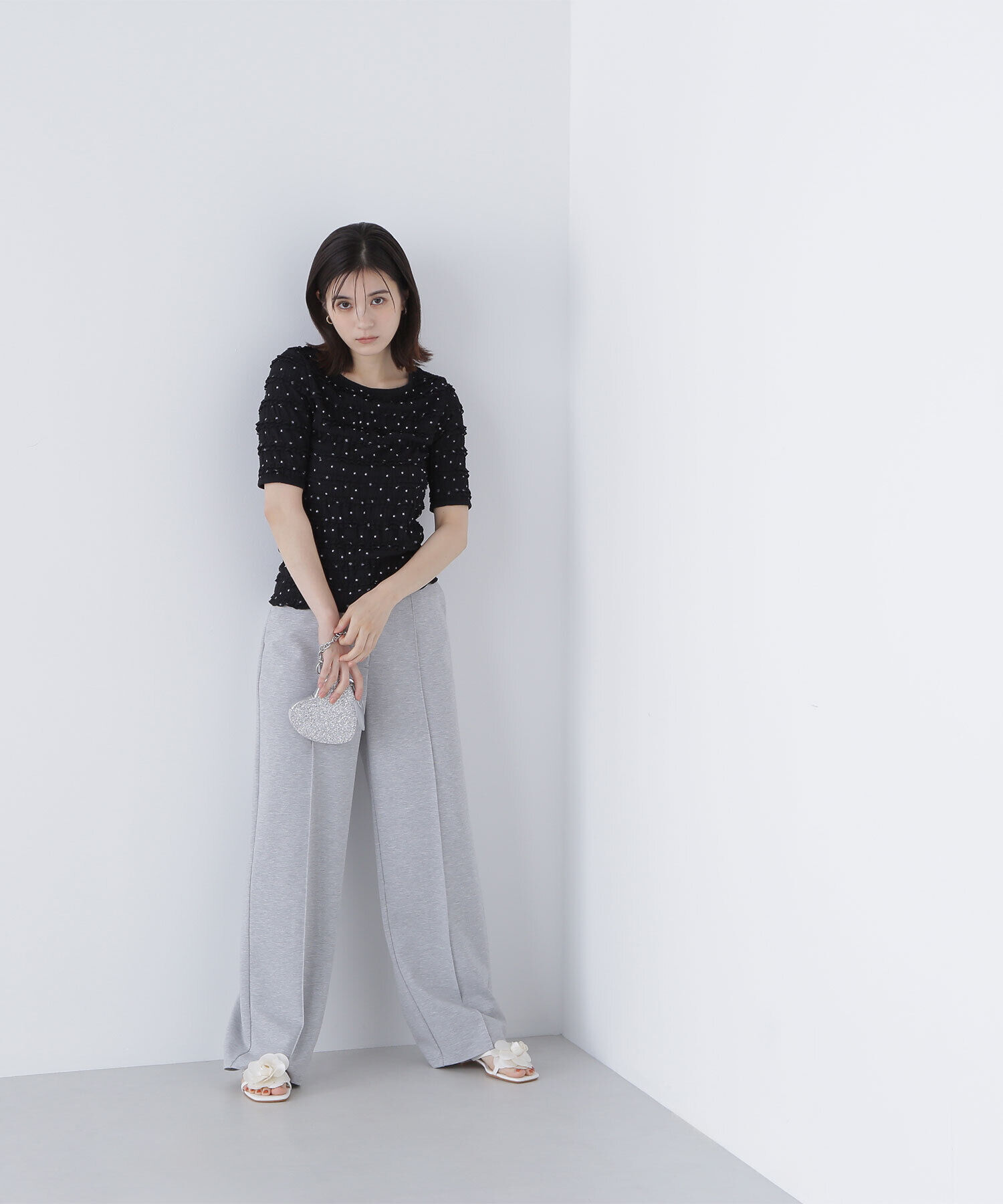  「ドットバイカラーカットソー」|Tシャツ・カットソー|