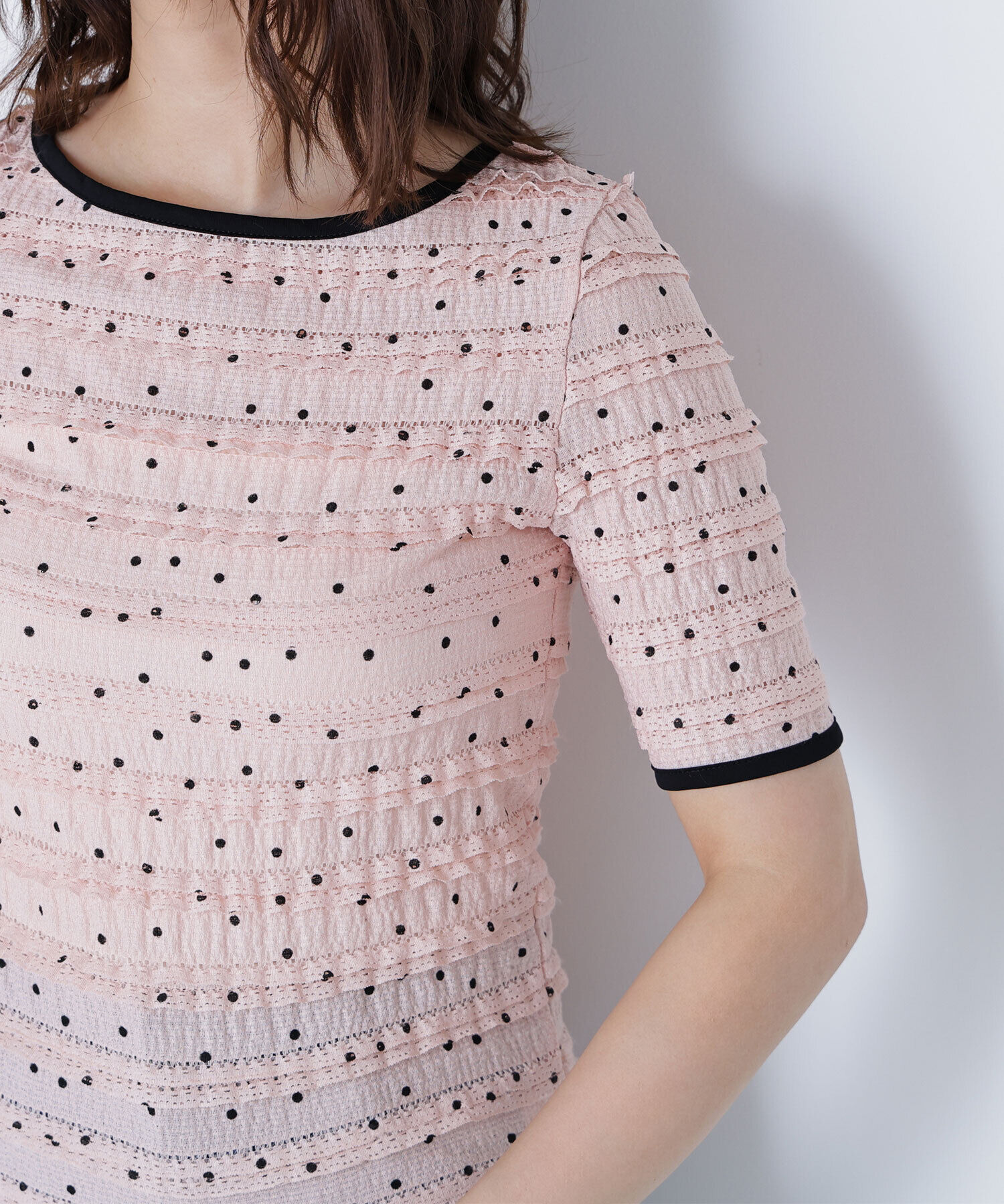  「ドットバイカラーカットソー」|Tシャツ・カットソー|