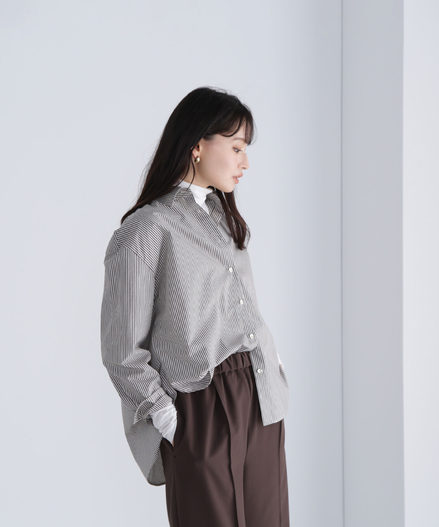  「シアーカットソーシリーズ ハイネック」|Tシャツ・カットソー|