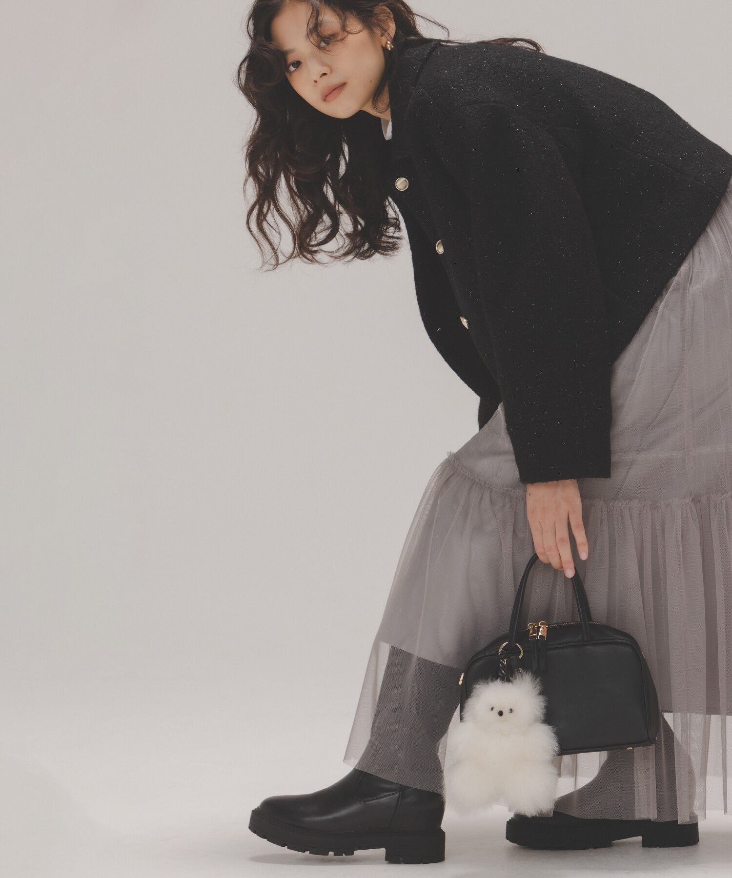  「ステンカラーショートブルゾン」|ブルゾン・スタジャン|