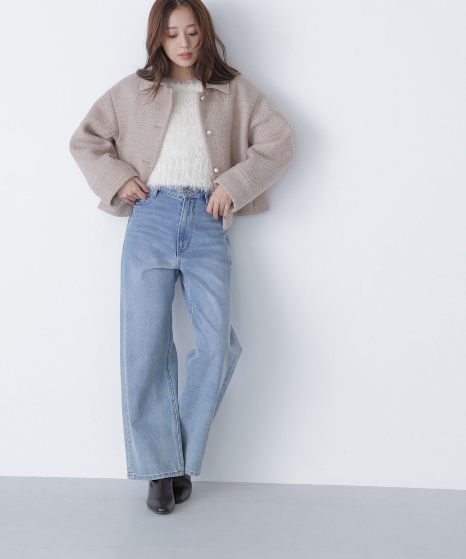  「ステンカラーショートブルゾン」|ブルゾン・スタジャン|