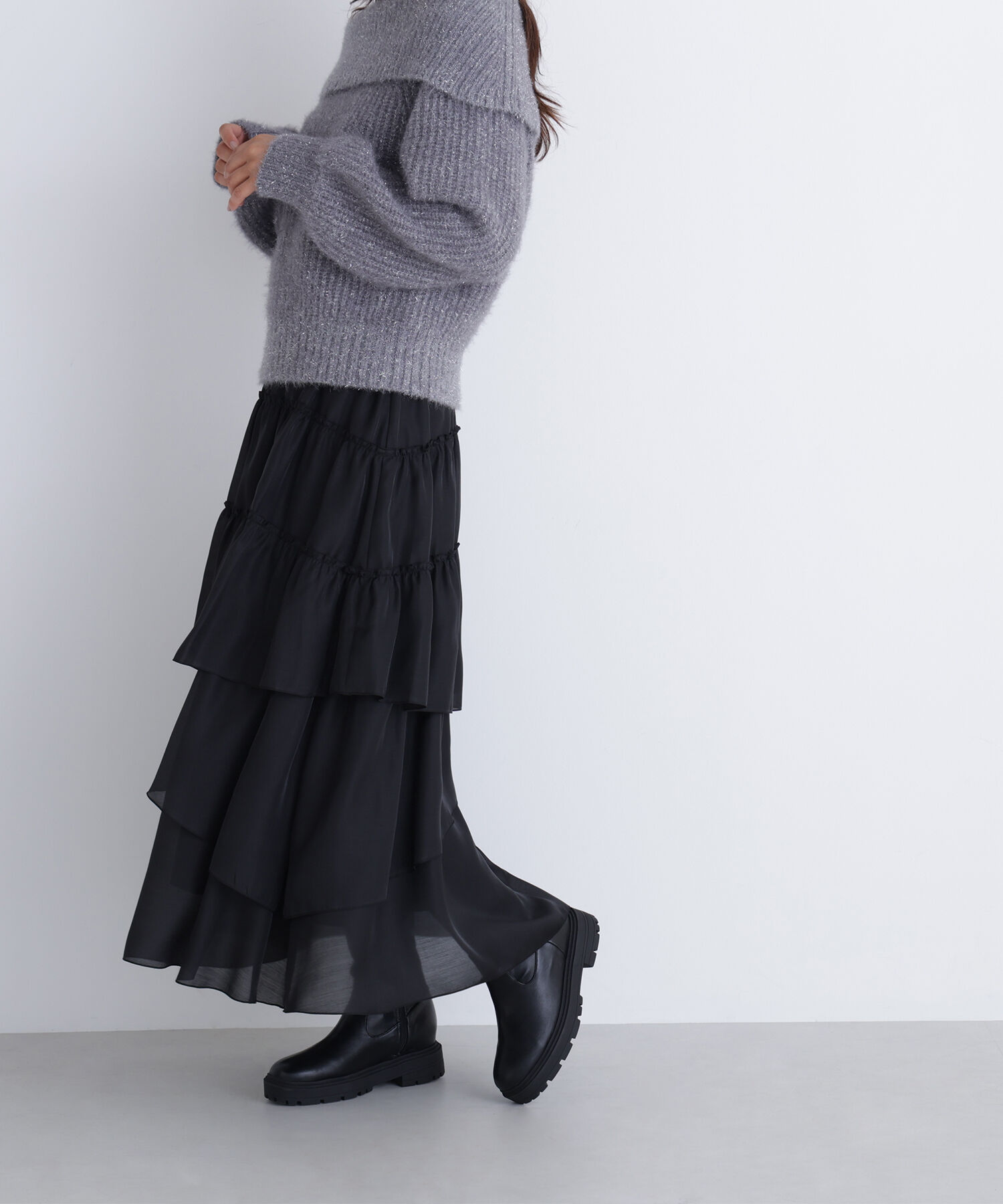  「ランダムティアードスカート」|スカート|