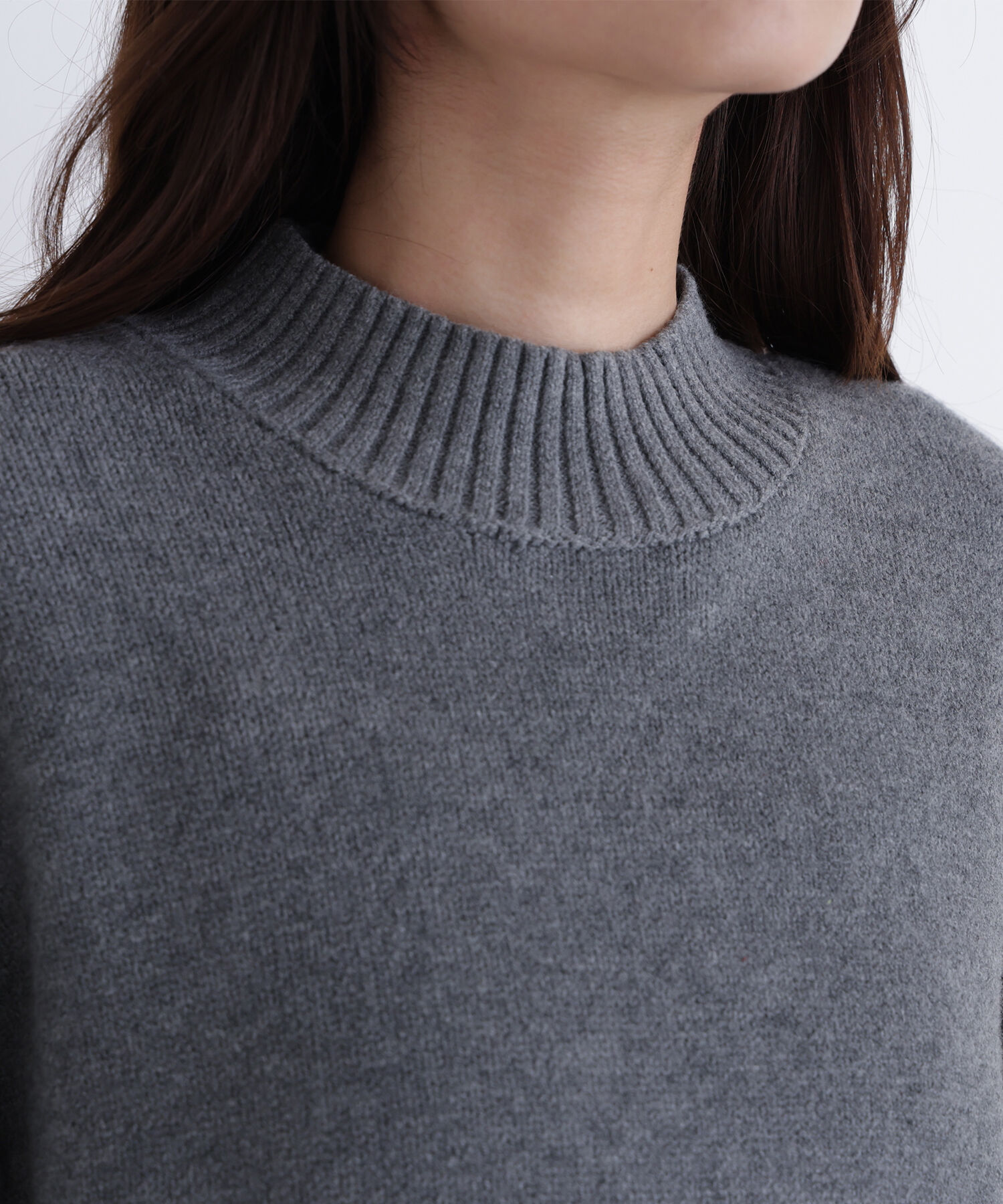  「サイドスリットハイネックニット」|ニット・セーター|