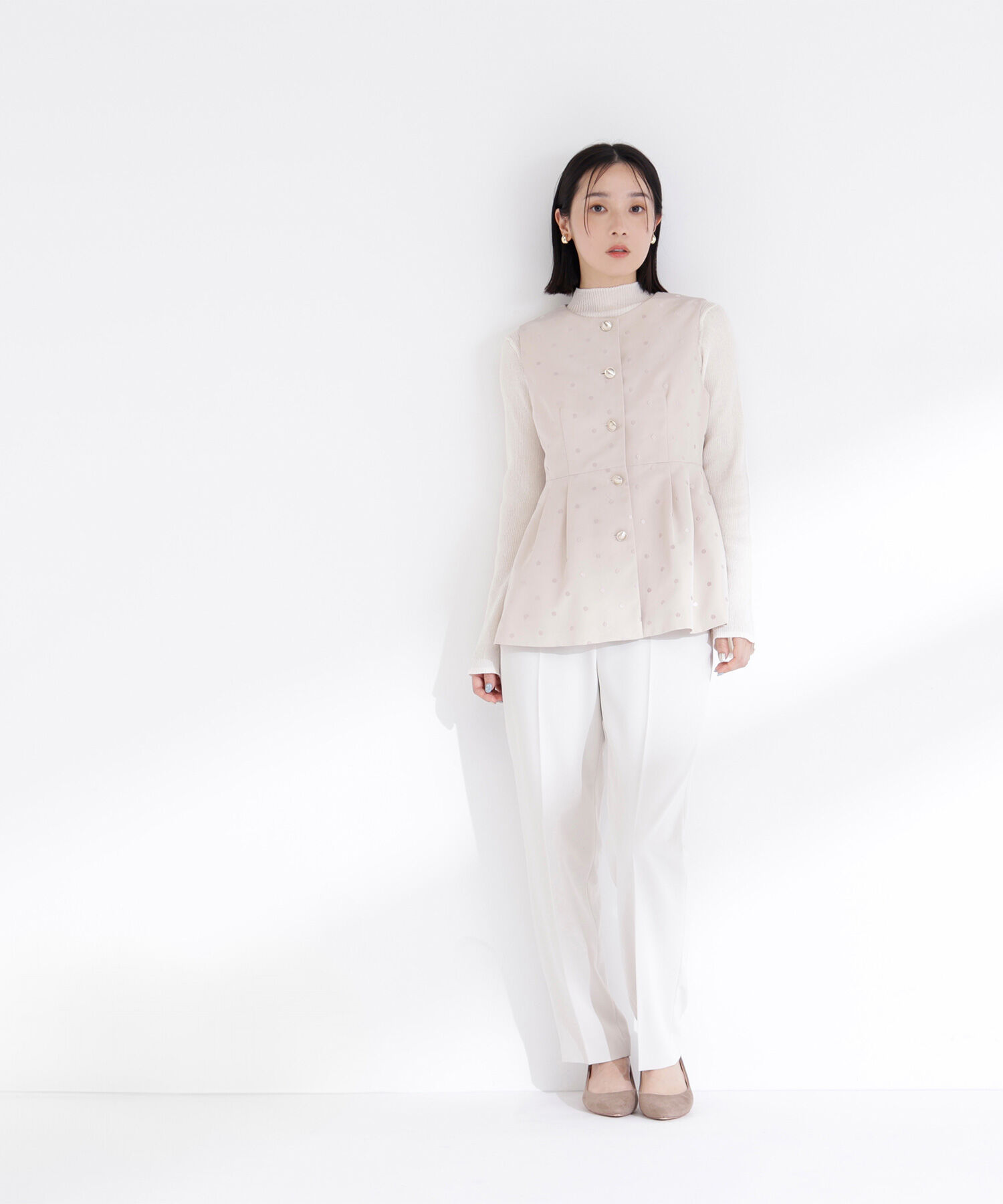  「ドットペプラムジレ」|ブルゾン・スタジャン|