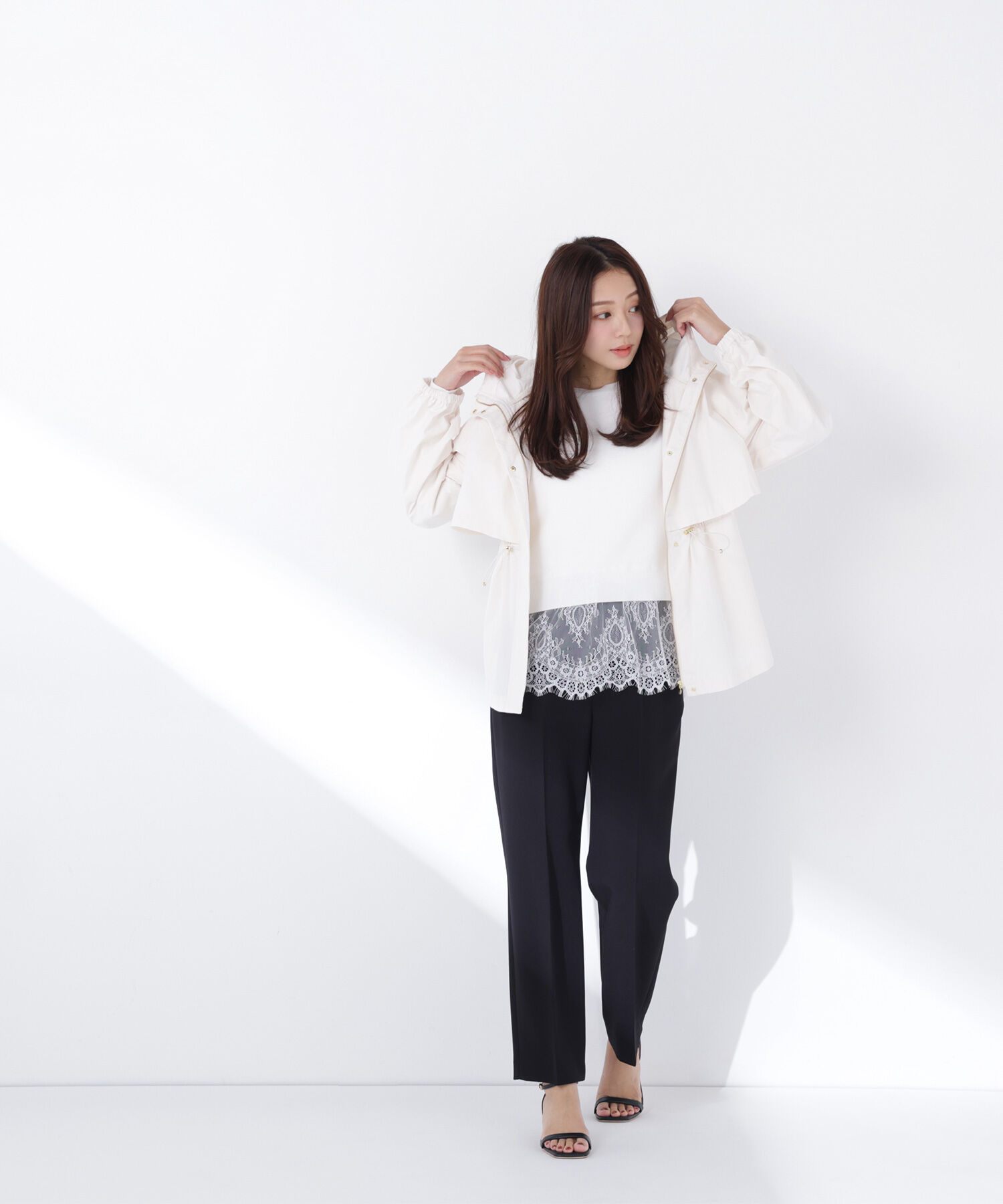  「毎日これ。週7ペプラムフーディブルゾン」|ブルゾン・スタジャン|