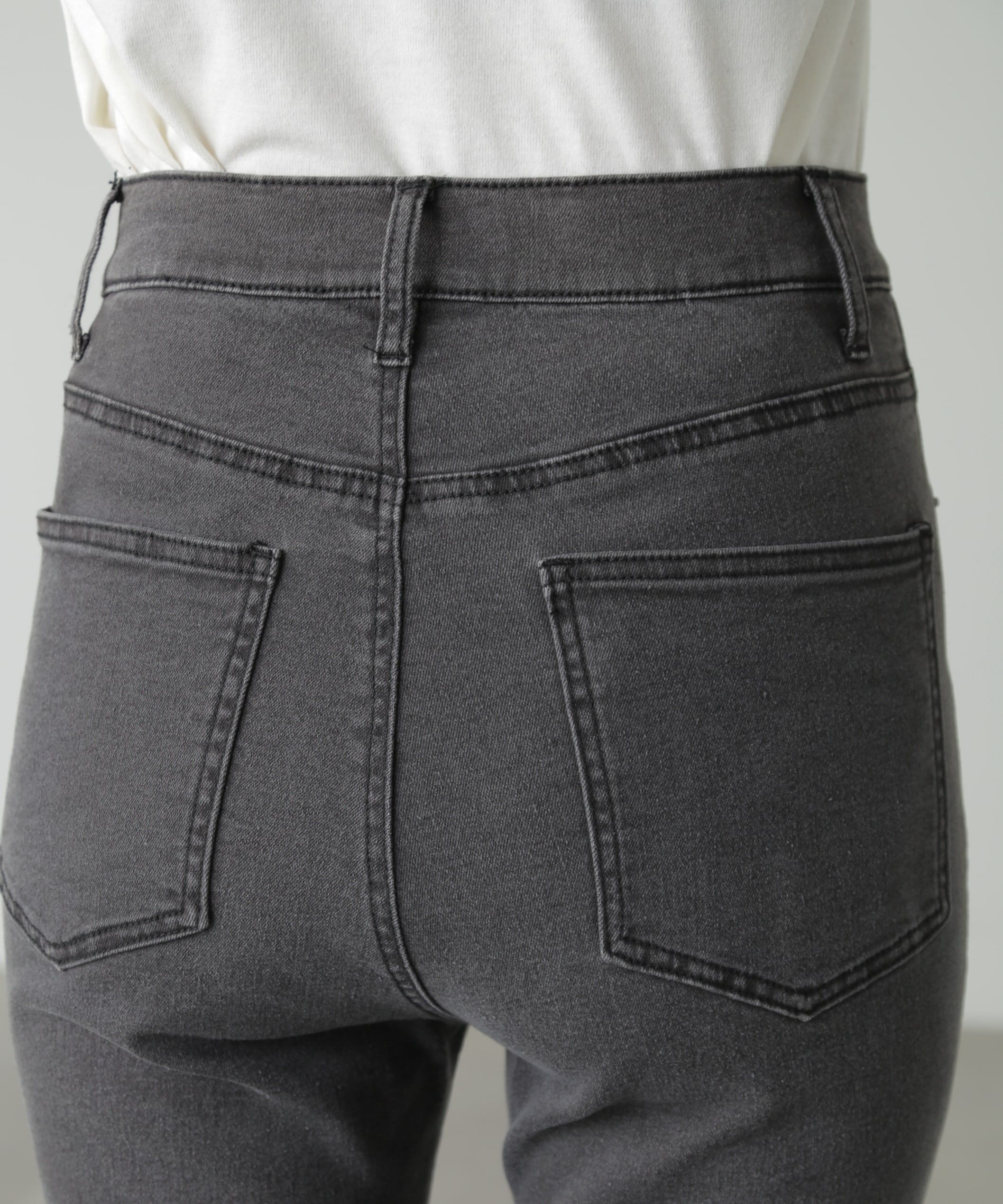  「[低身長サイズ/Sシリーズ]内スリットベルボトムデニムパンツ」|その他|