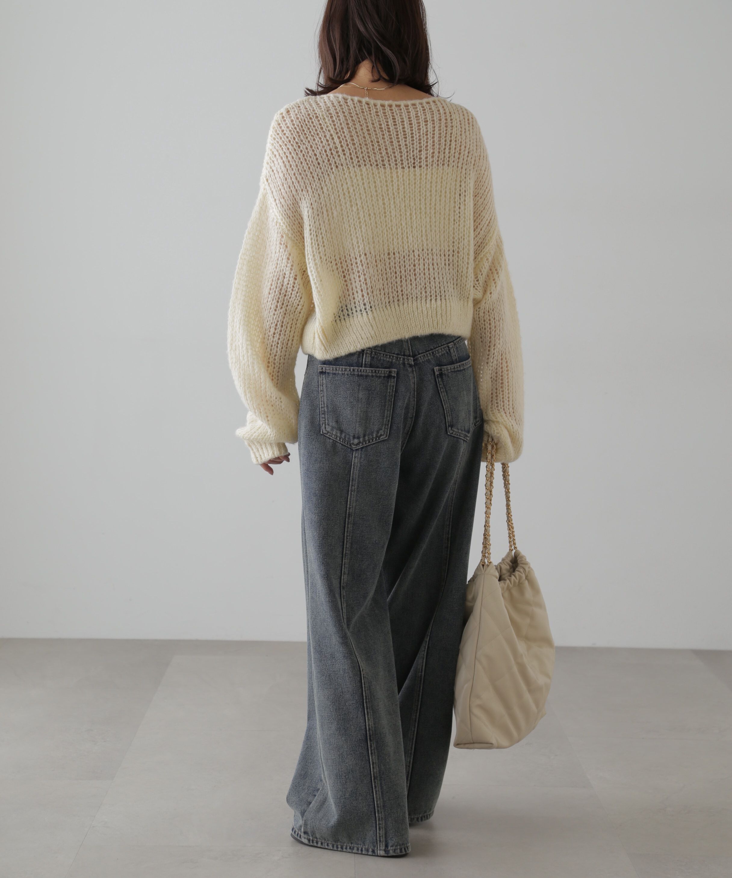  「シアーモヘヤライクニット」|ニット・セーター|