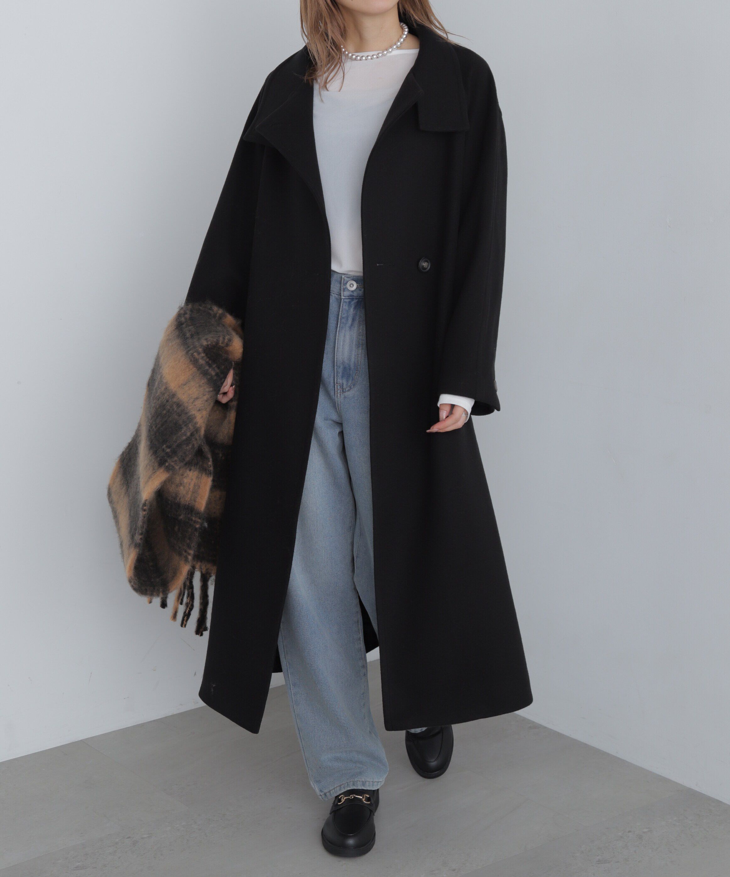  「スタンドカラーロングコート」|その他|