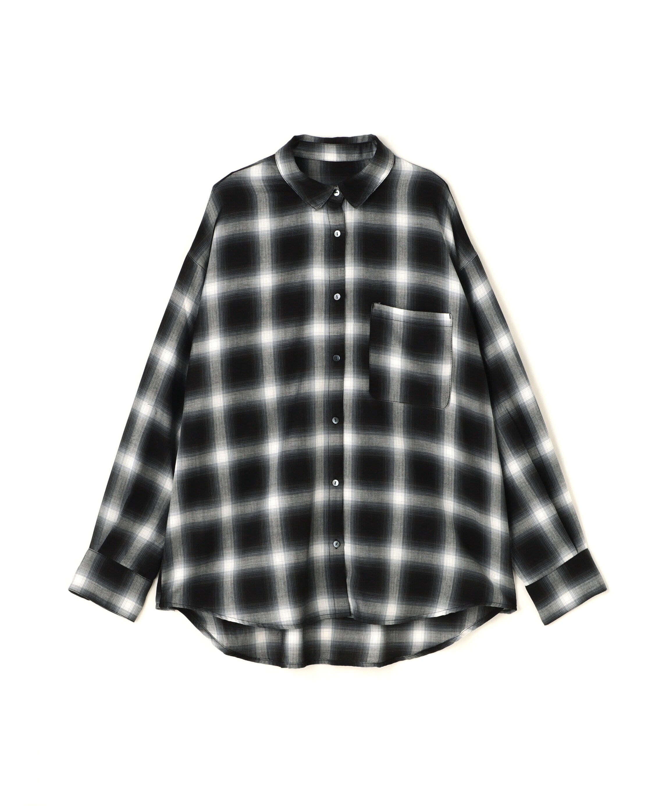  「オンブレチェックビッグシャツ」|シャツ・ブラウス|