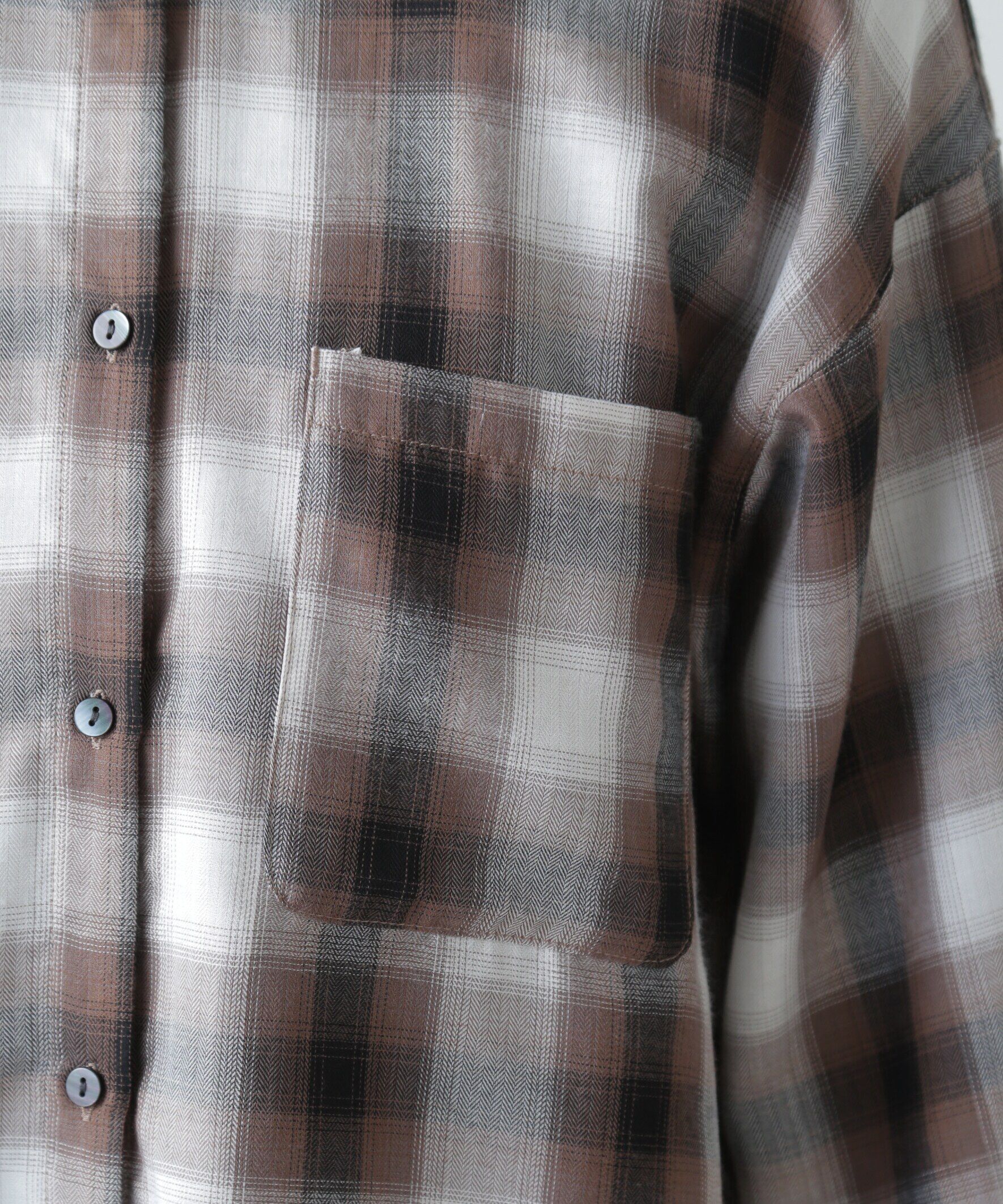  「オンブレチェックビッグシャツ」|シャツ・ブラウス|