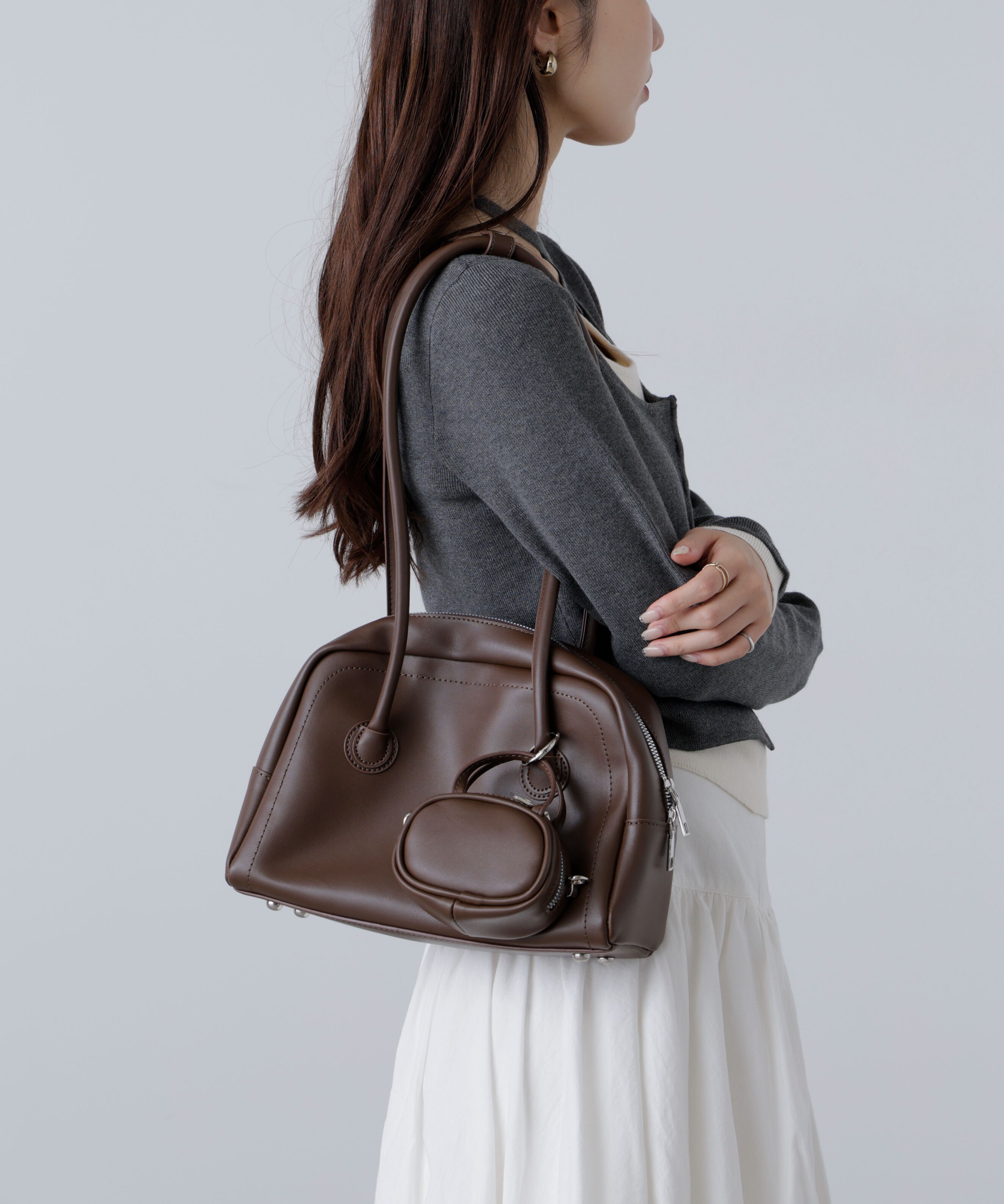  「ダブルバッグトートバッグ」|その他|ブラウン