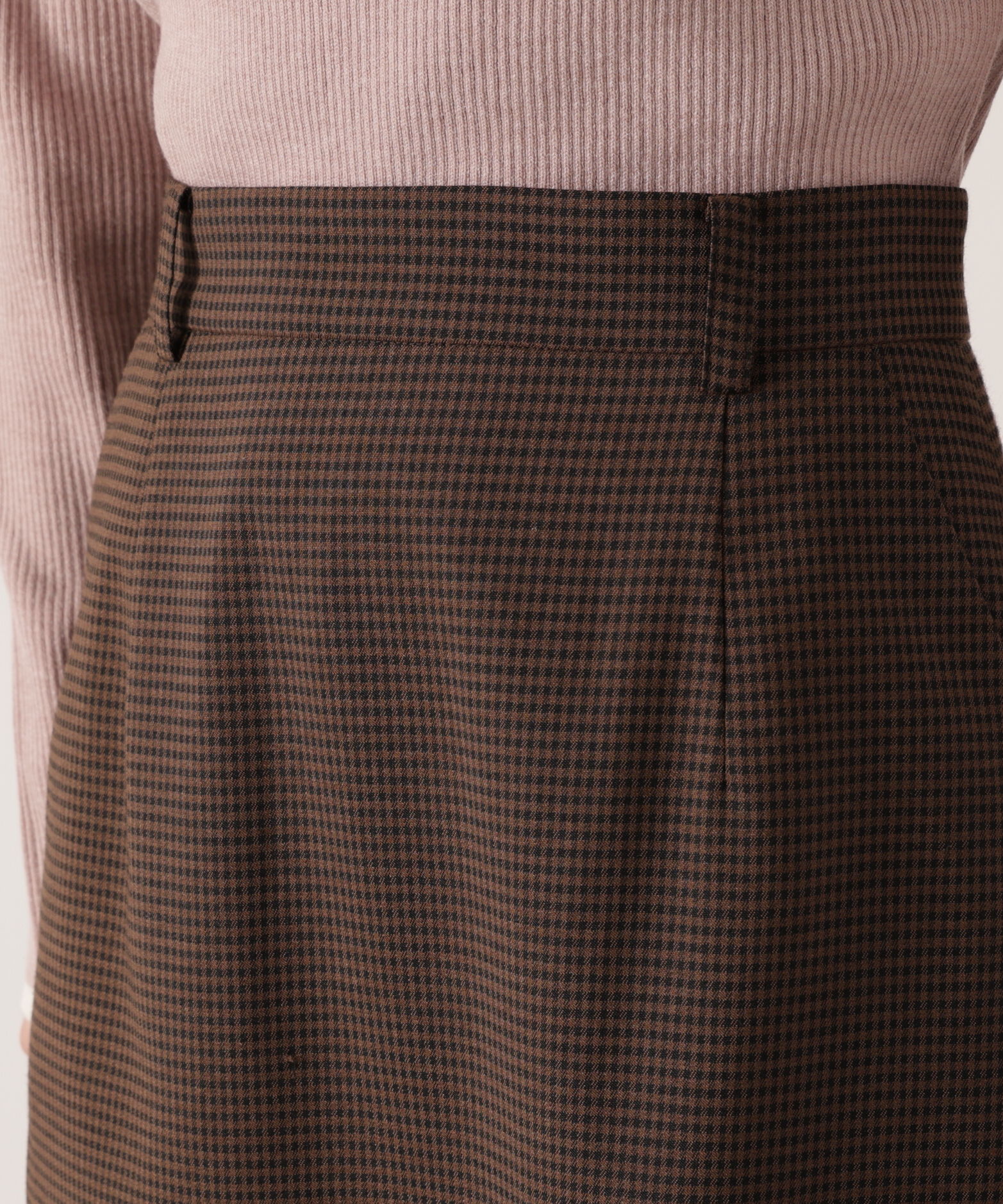 PROPORTION BODY DRESSING「ギンガムナロータイトスカート 25AW」|スカート|