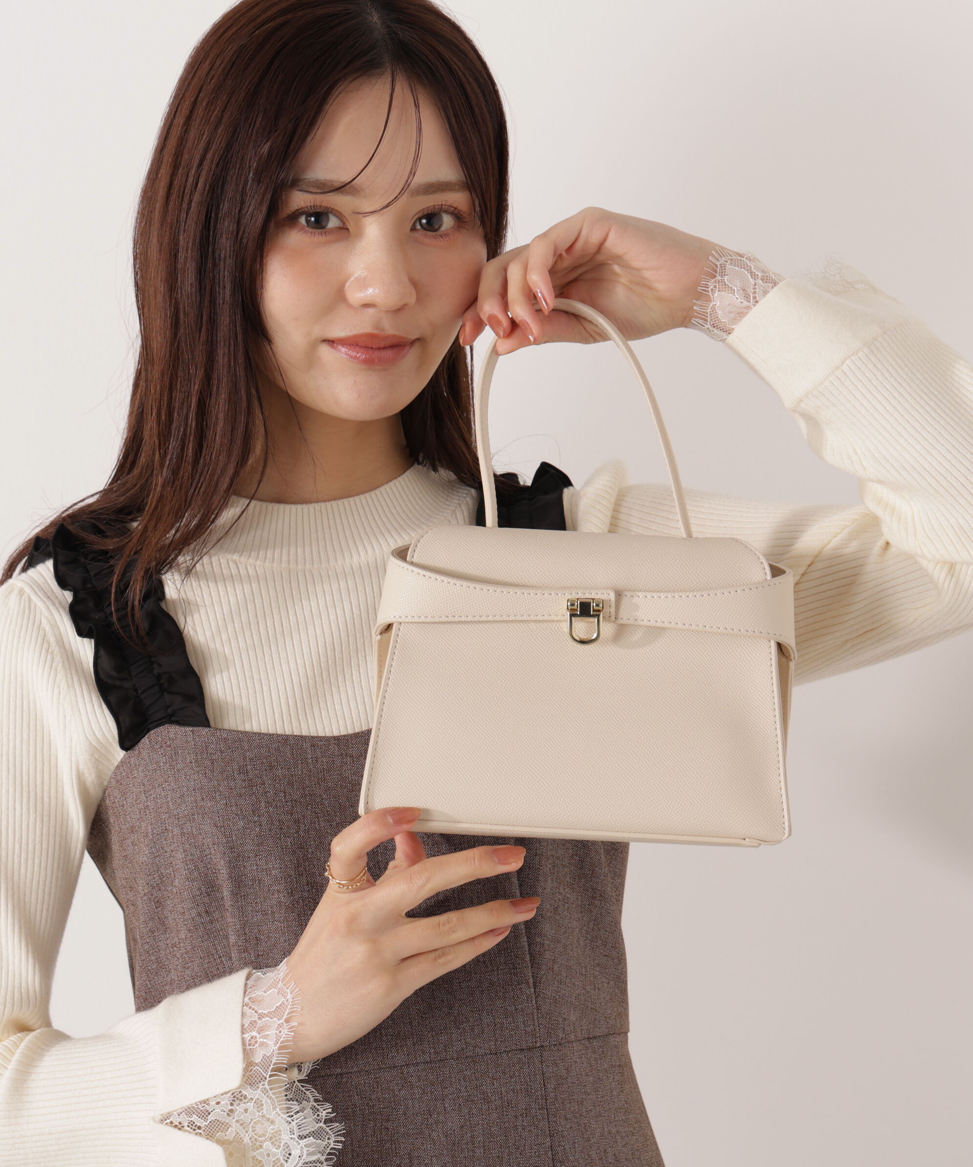 PROPORTION BODY DRESSING「ゴールドモチーフワンハンドルトートバッグ」|その他|アイボリー2