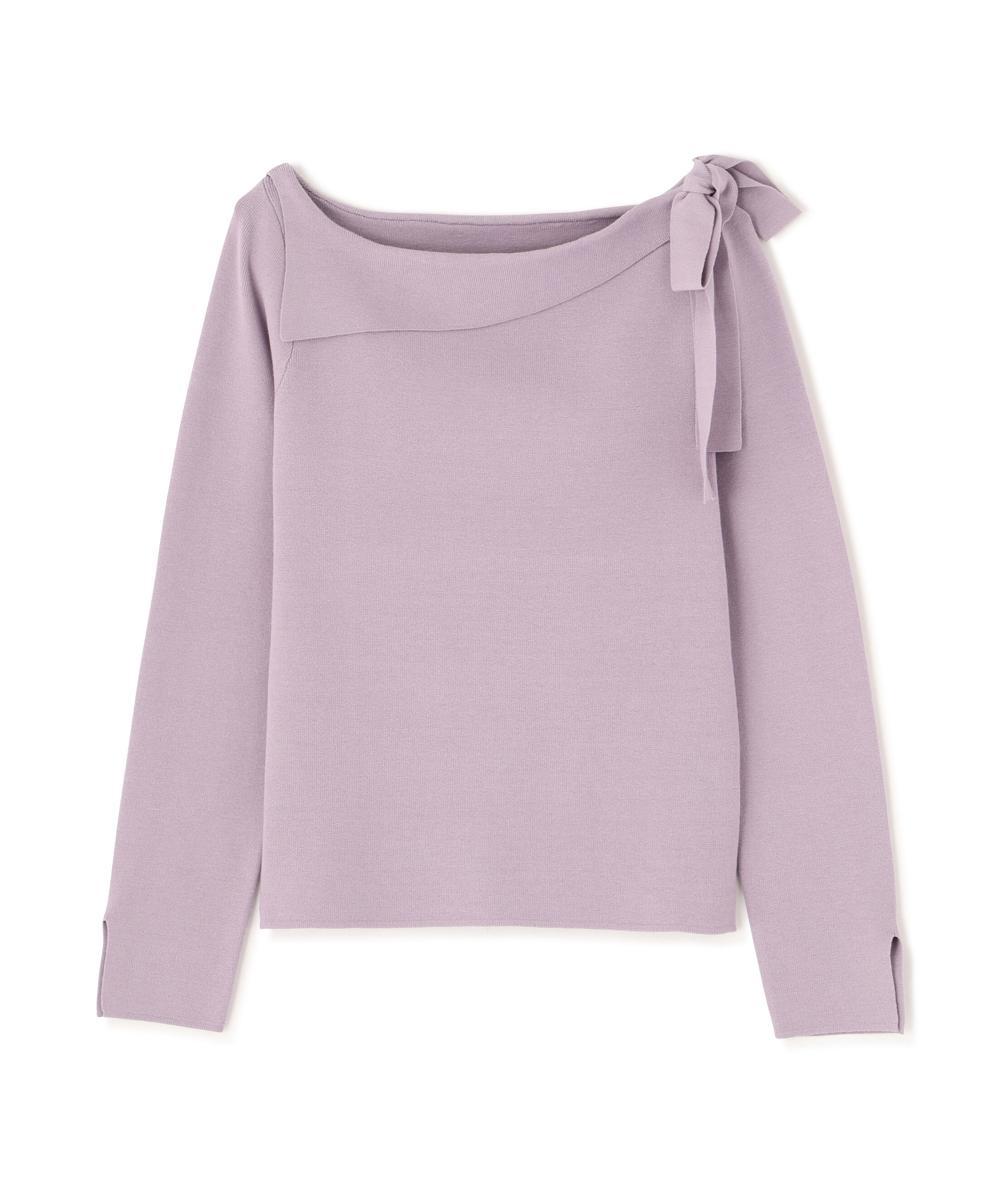 PROPORTION BODY DRESSING「＜ウォッシャブル/UV＞サイドリボン総針ニット」|ニット・セーター|