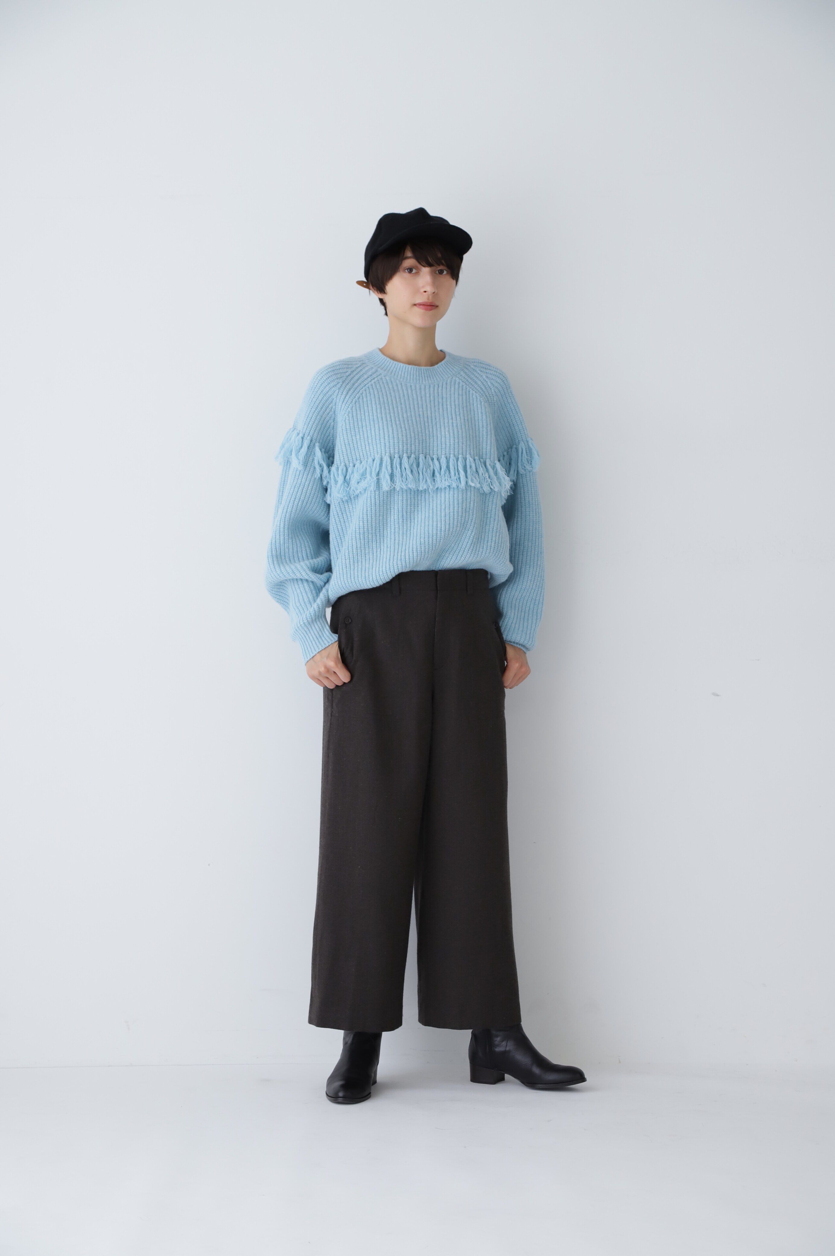  「◆フリンジニットプルオーバー」|ニット・セーター|