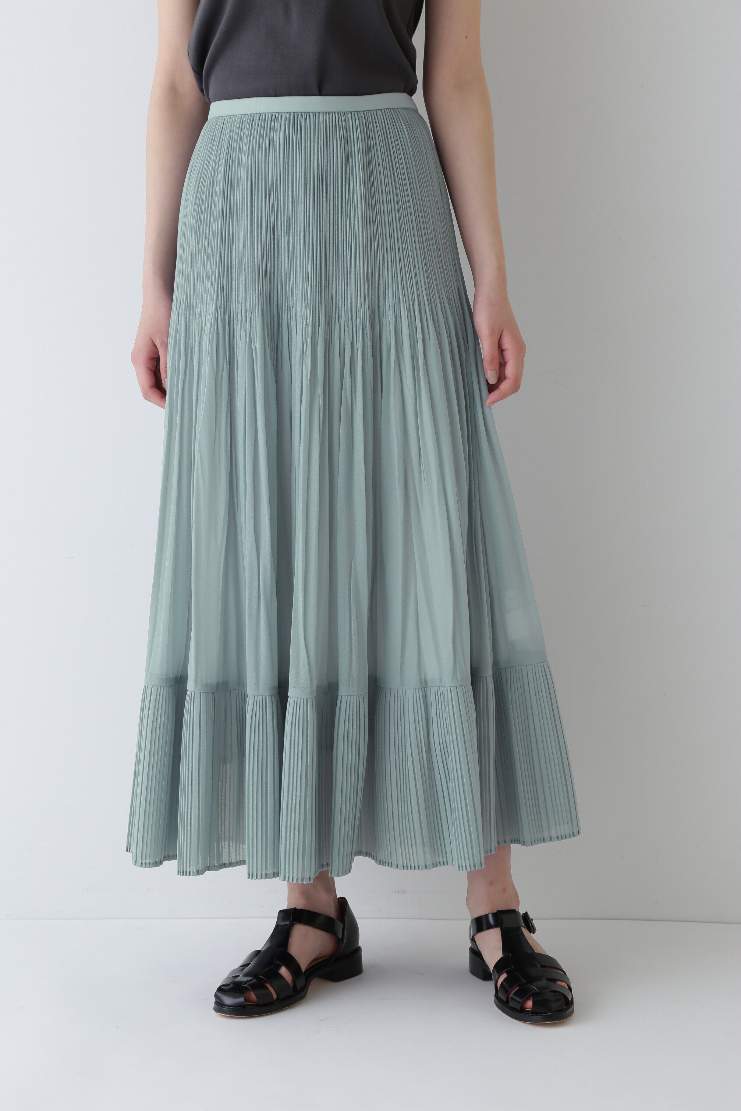  「◆オーガンジープリーツスカート」|スカート|