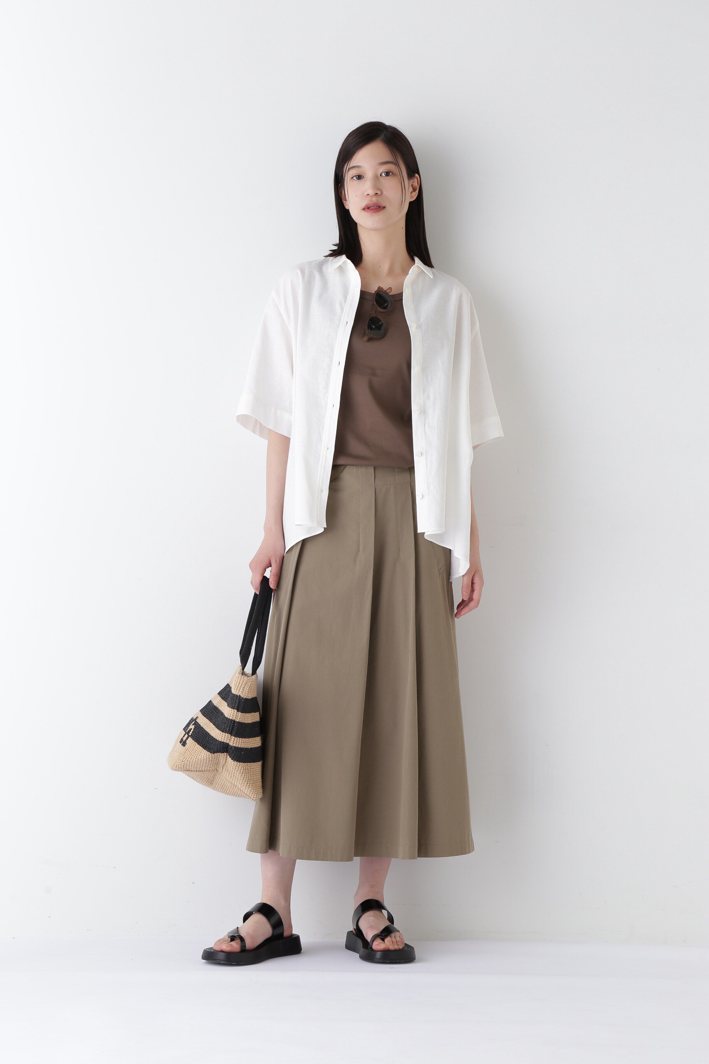  「◆コットンキュプラタックスカート」|スカート|