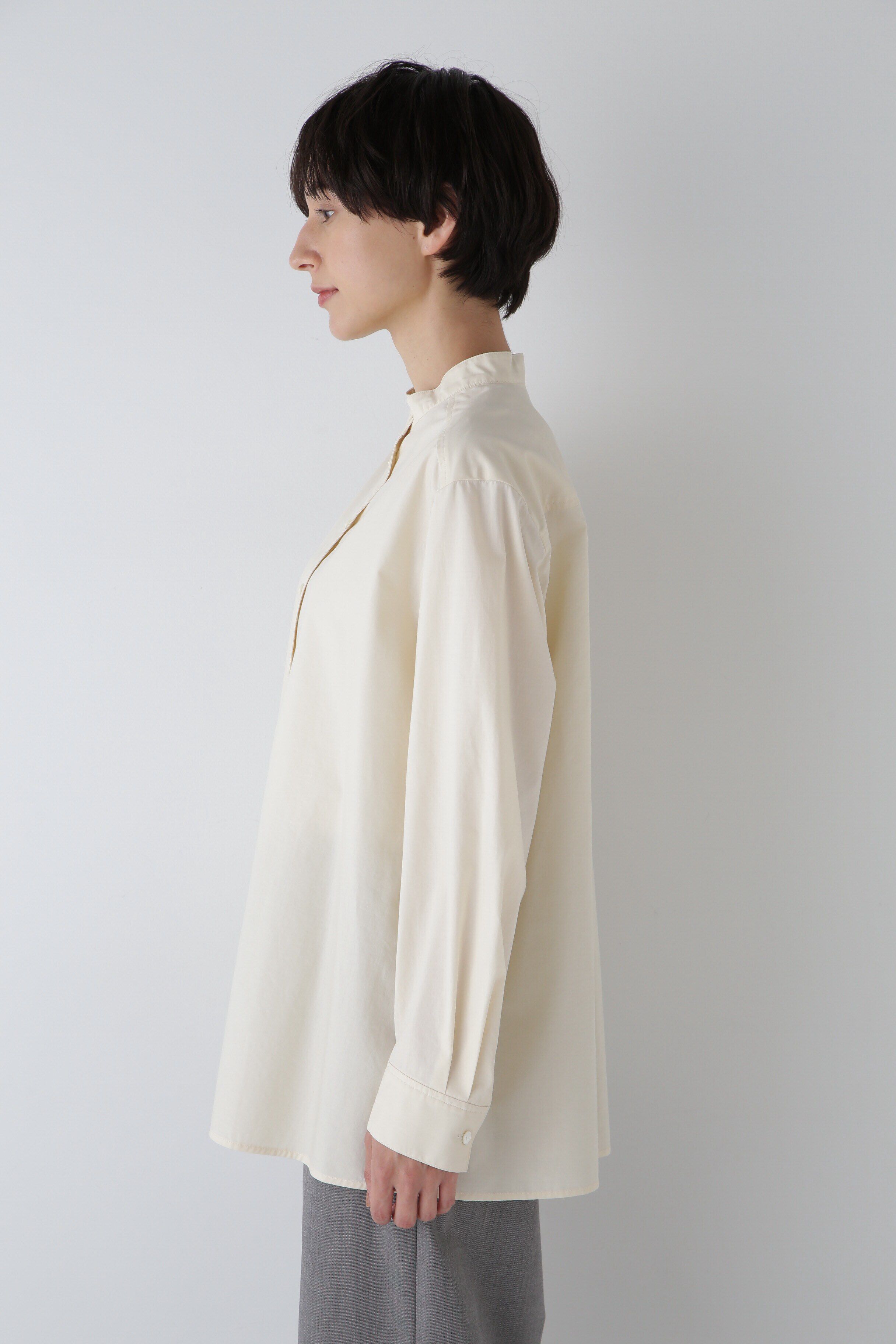  「◆セルロース綿ブロードブラウス」|シャツ・ブラウス|