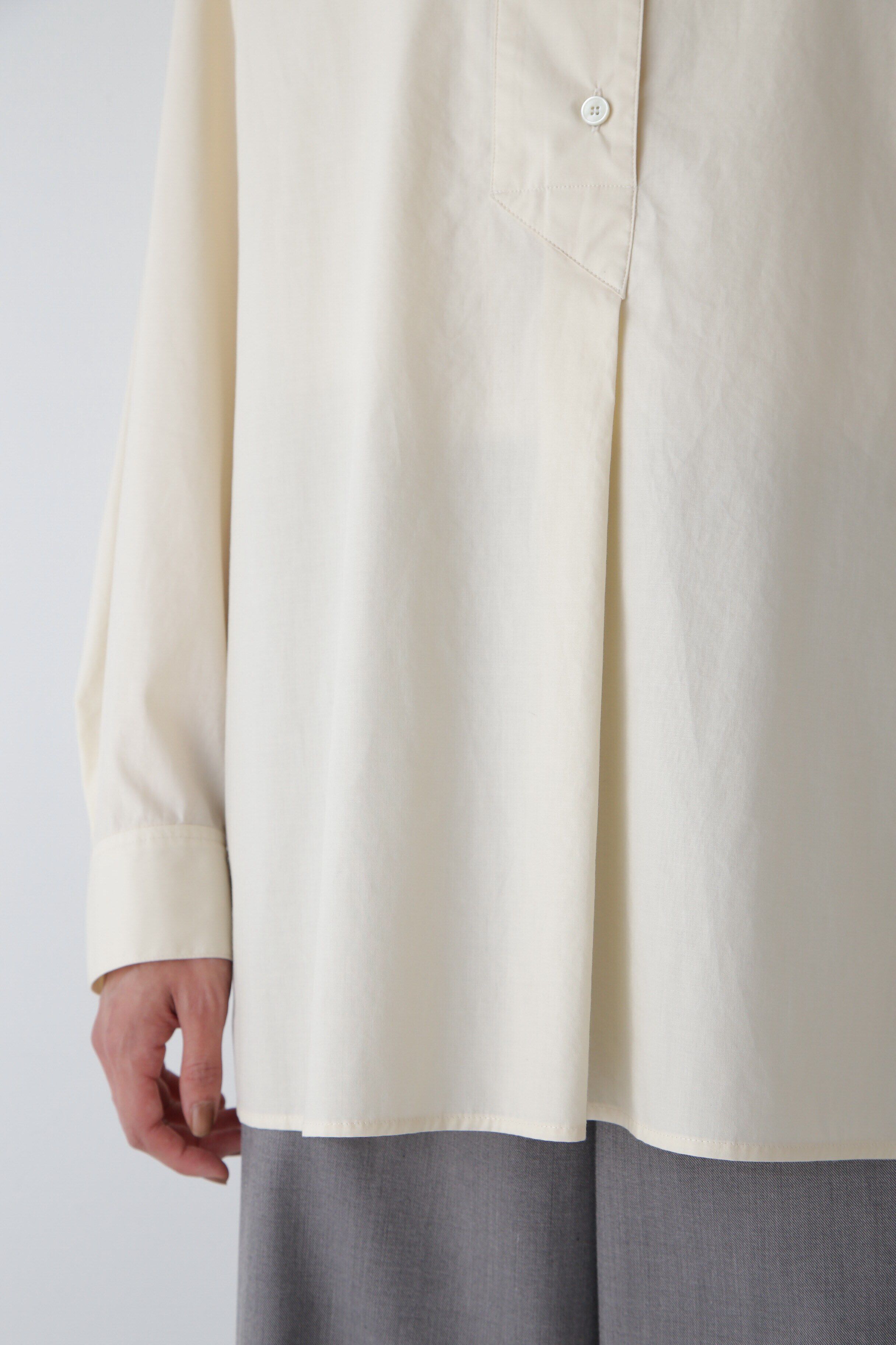  「◆セルロース綿ブロードブラウス」|シャツ・ブラウス|