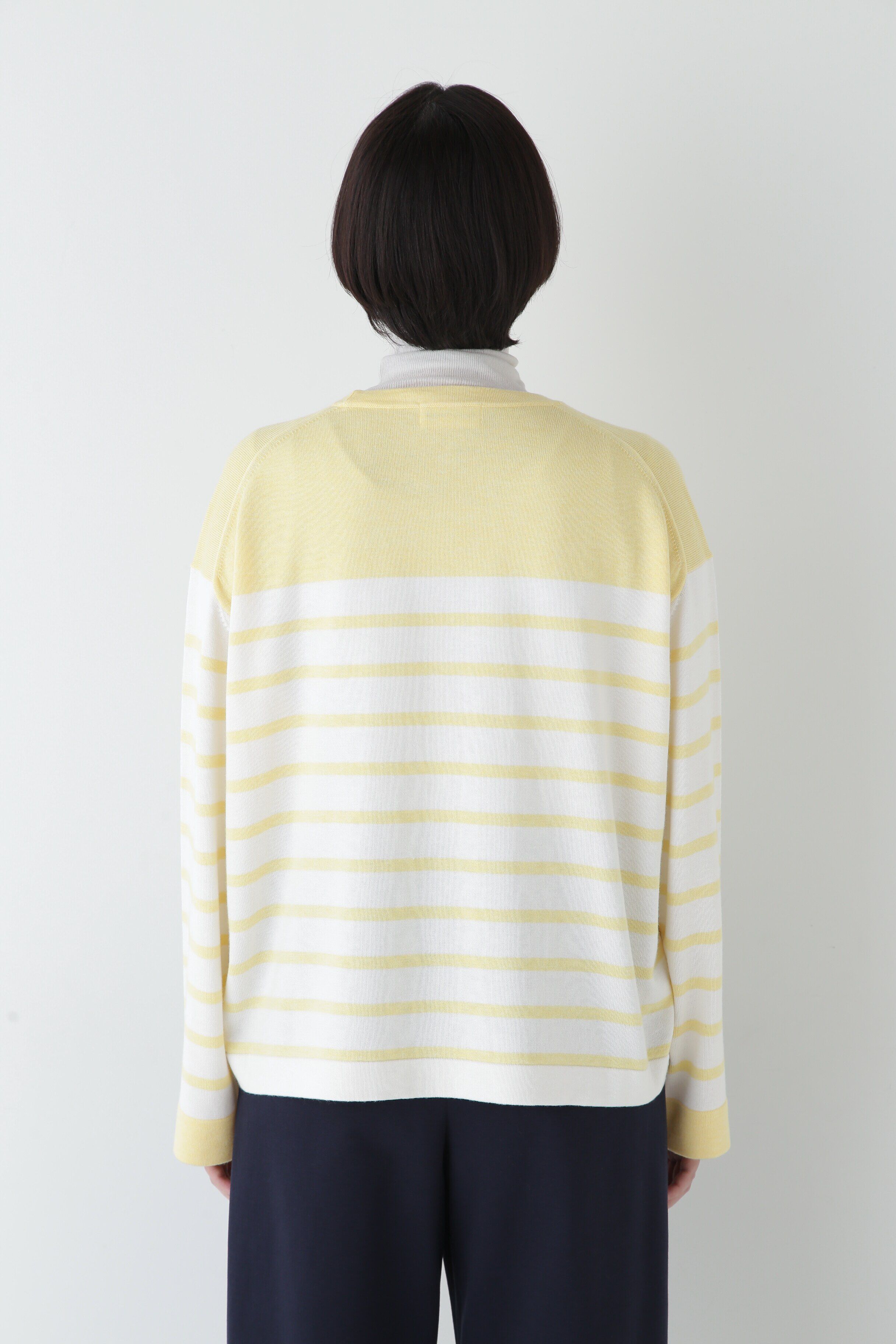  「◆【ウォッシャブル】梳毛ボーダープルオーバー」|ニット・セーター|