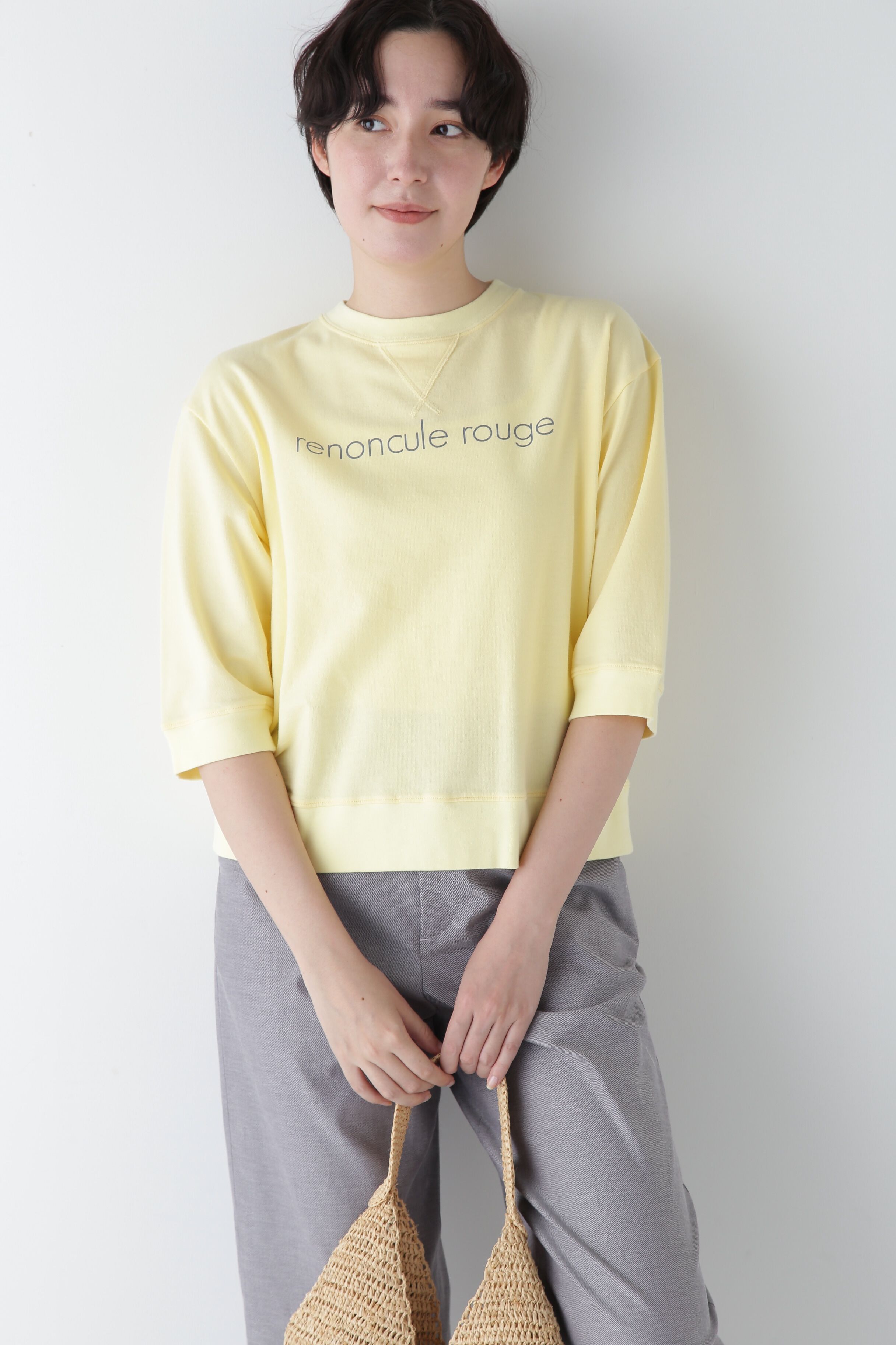  「◆ロゴトレーナー」|Tシャツ・カットソー|イエロー