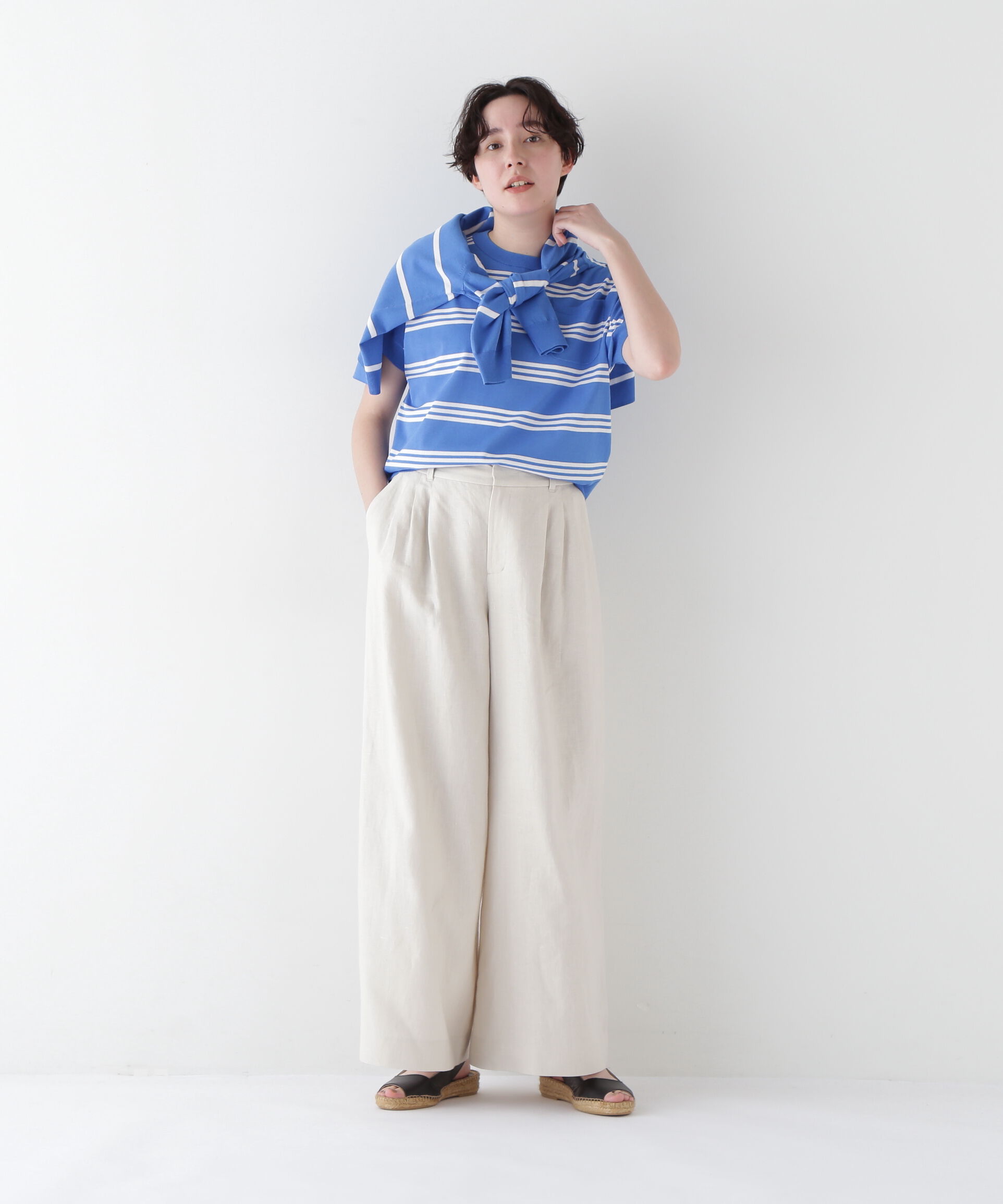  「◆ランダムボーダープルオーバー」|ニット・セーター|