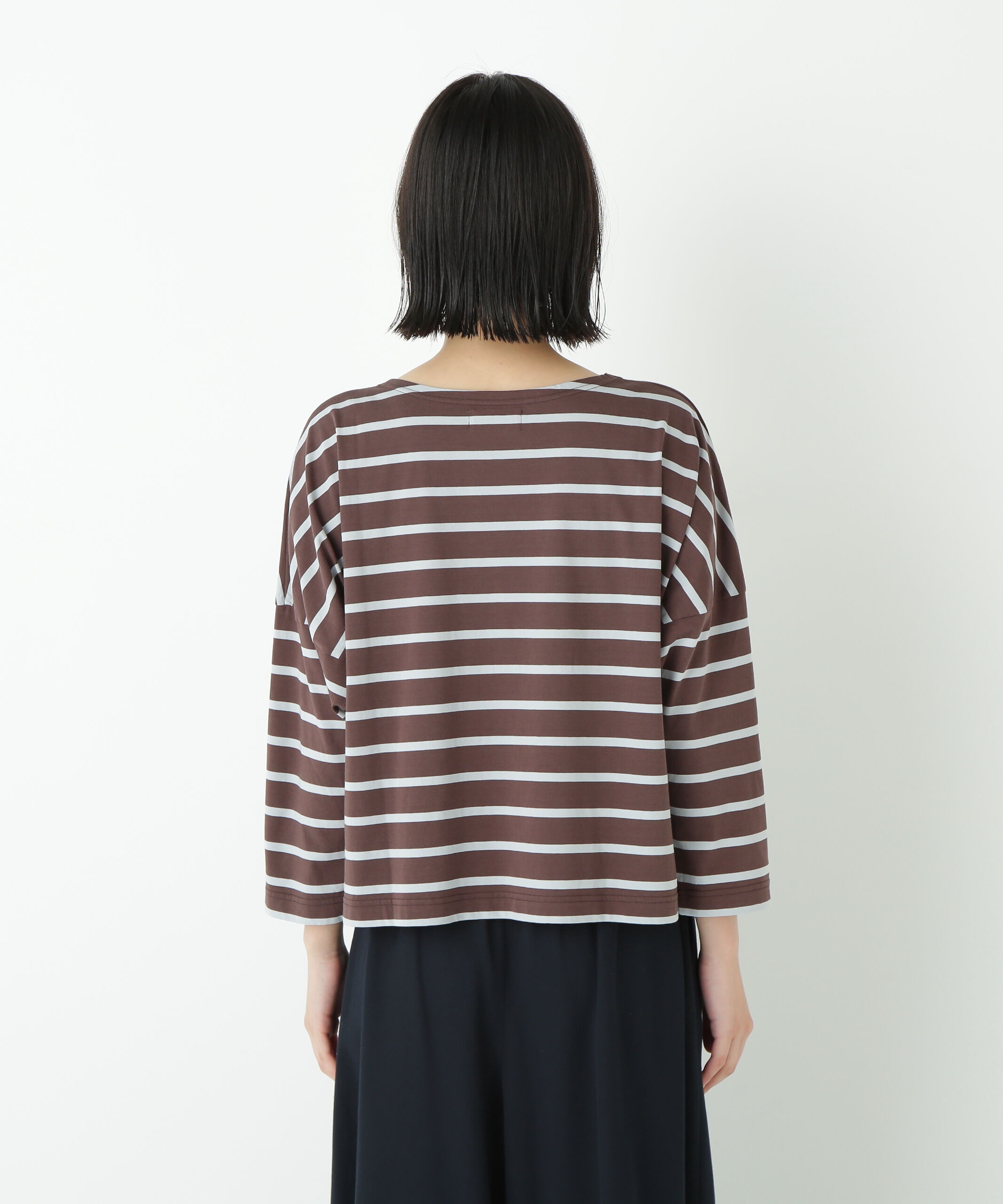  「◆７２／２サイロプレミアムハイゲージボーダー」|Tシャツ・カットソー|