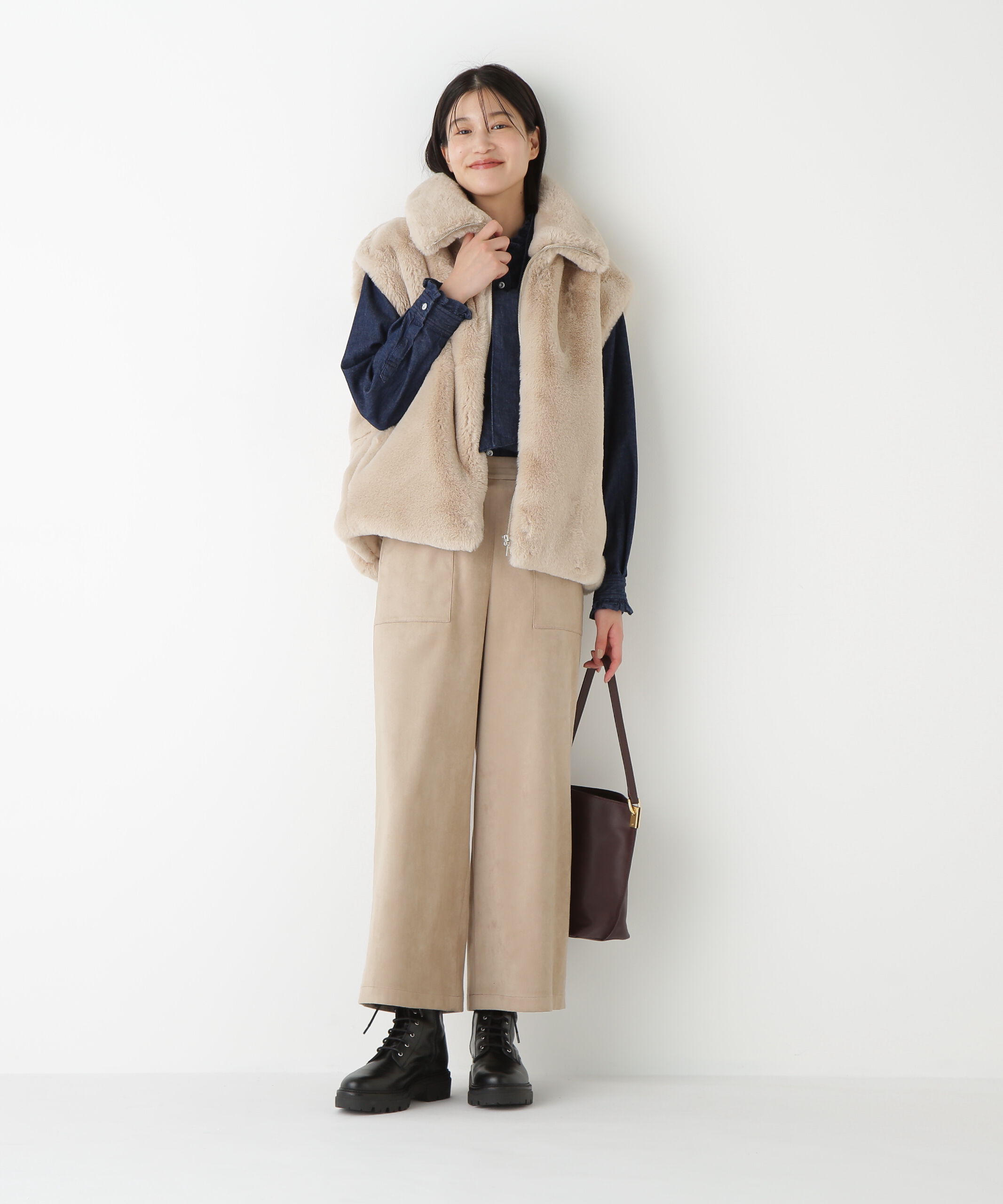  「◆ストレッチスェードベイカーガウチョパンツ」|その他|