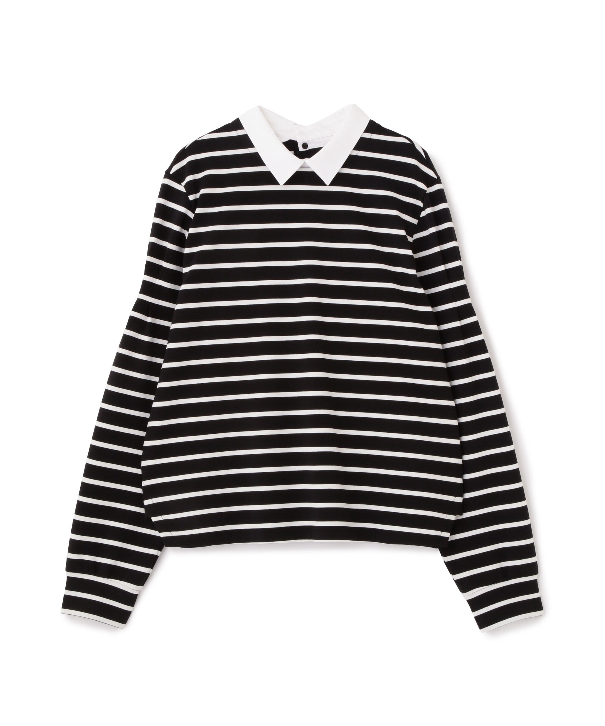  「◆ストレッチポンチシャツカラードッキングプルオーバー」|Tシャツ・カットソー|