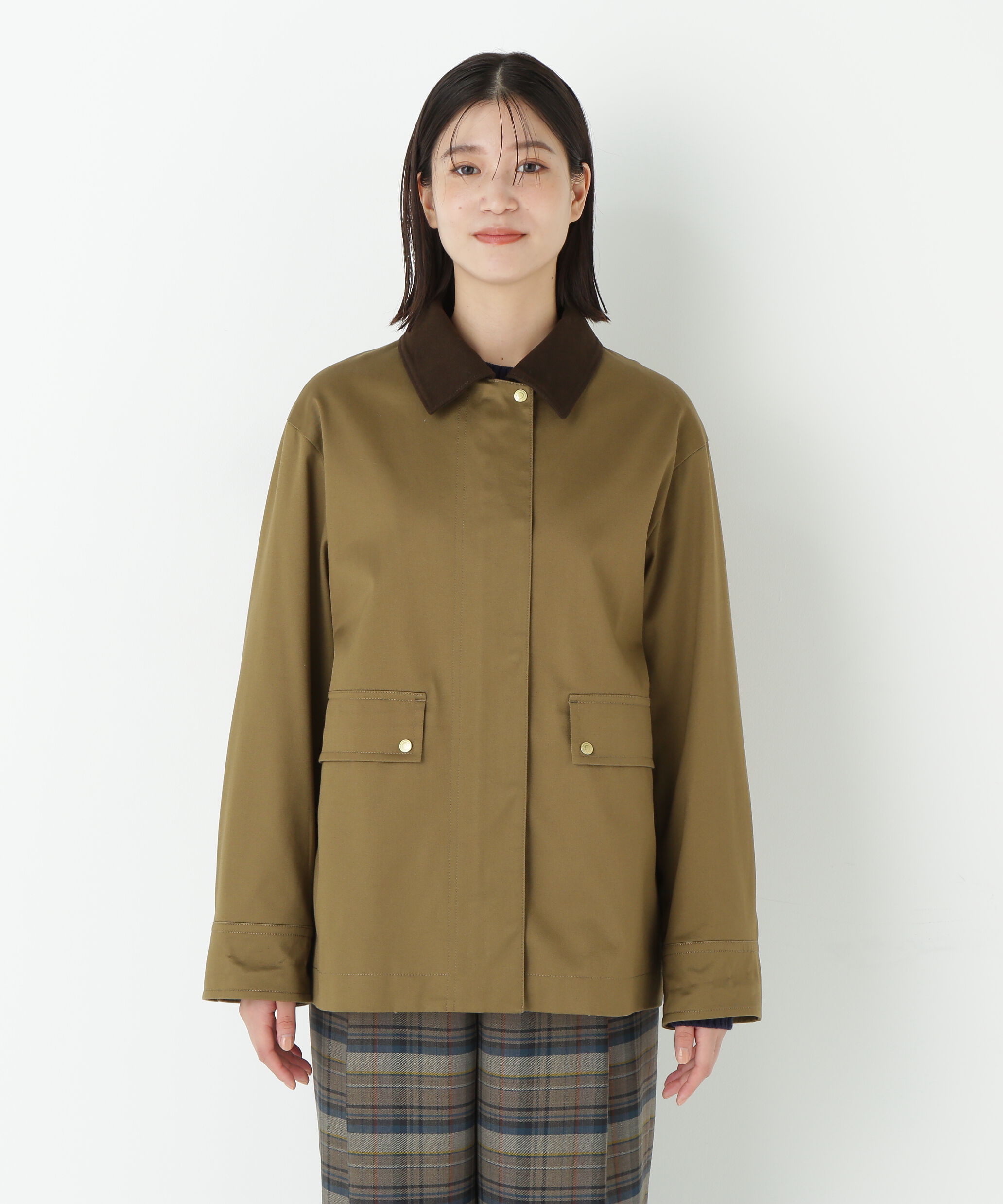  「◆コットンツイルストレッチブルゾン」|ブルゾン・スタジャン|