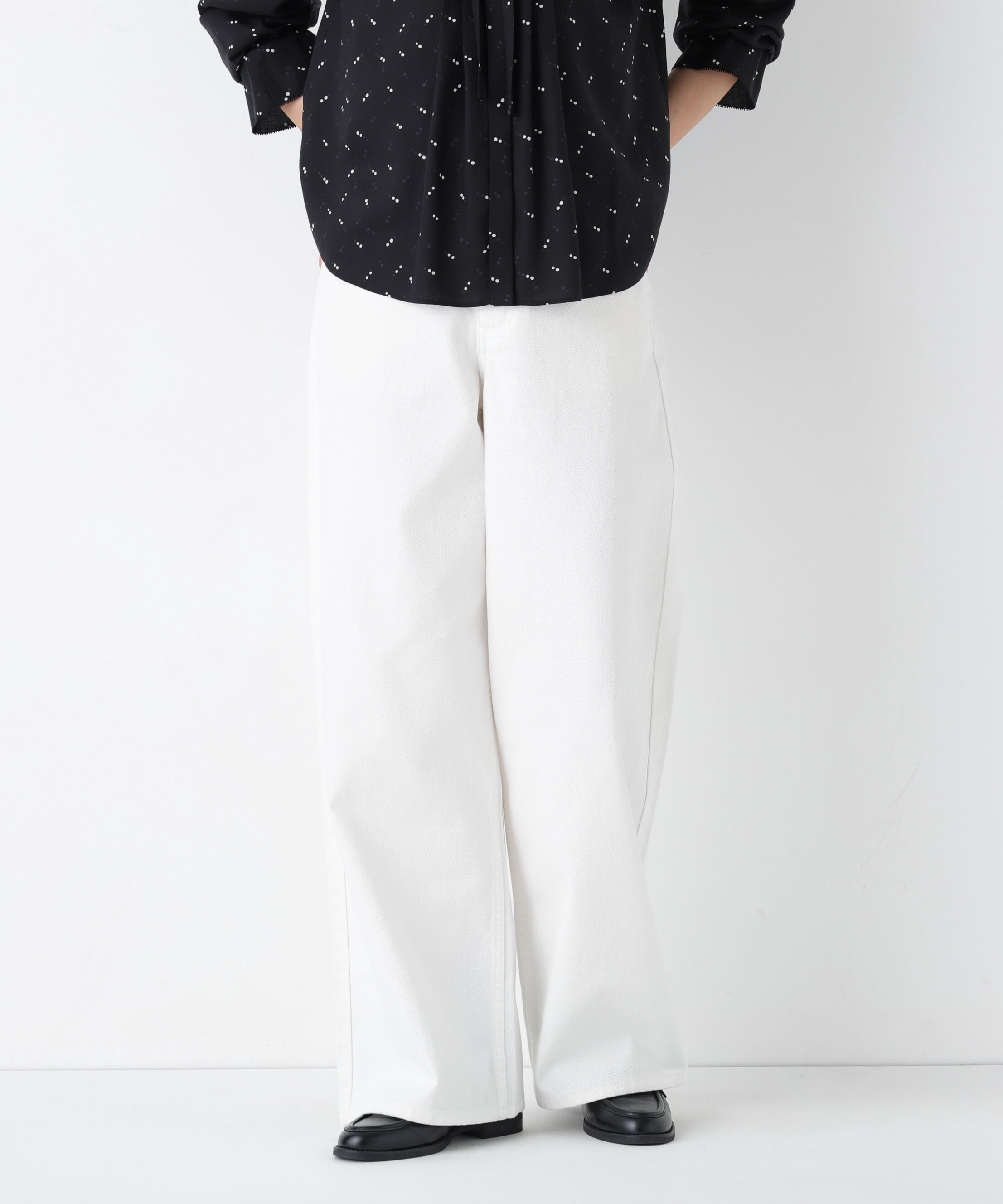  「◆ソフトデニムセミワイドパンツ」|その他|