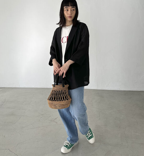 Doux archives「リネンライクシアージャケット」|テーラードジャケット|