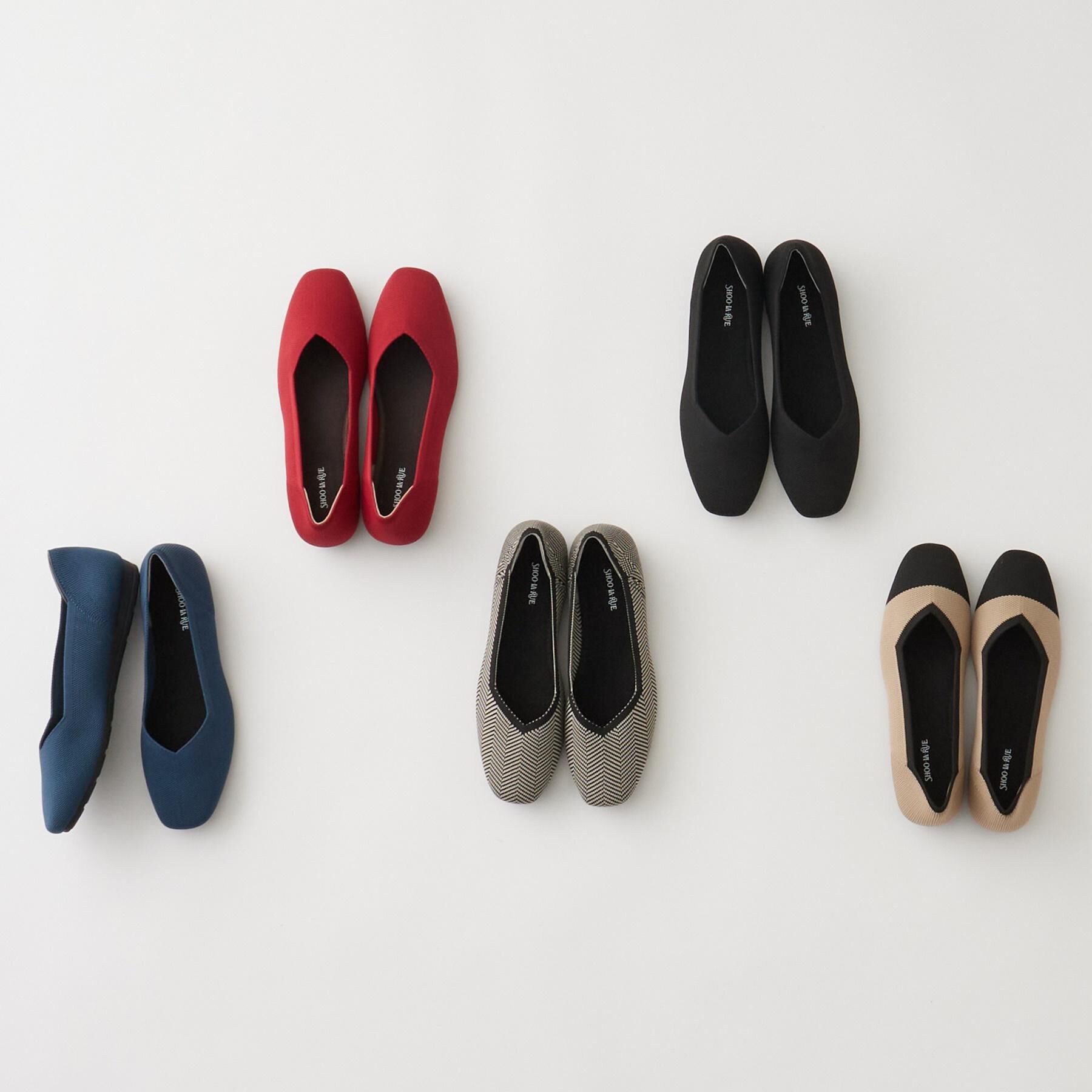 SHOO･LA･RUE「【22.5cm-24.5cm】洗えてさらさらニットパンプス」|パンプス|