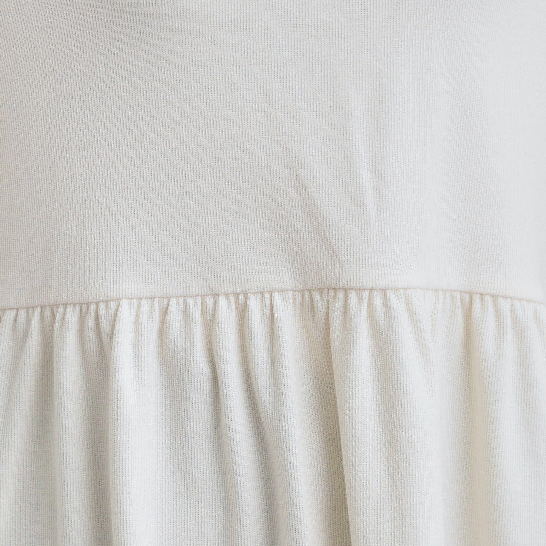 SHOO･LA･RUE「【洗濯機可/S-LL】品よく重ねる ペプラムリブトップス」|チュニック|