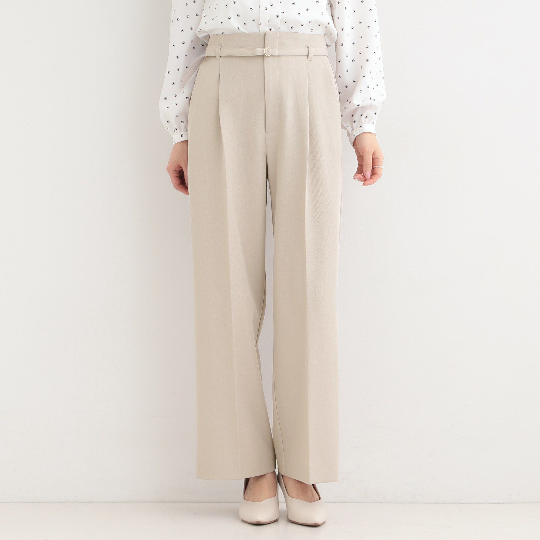 SHOO･LA･RUE「【多機能】ベルト付きワイドパンツ」|その他|