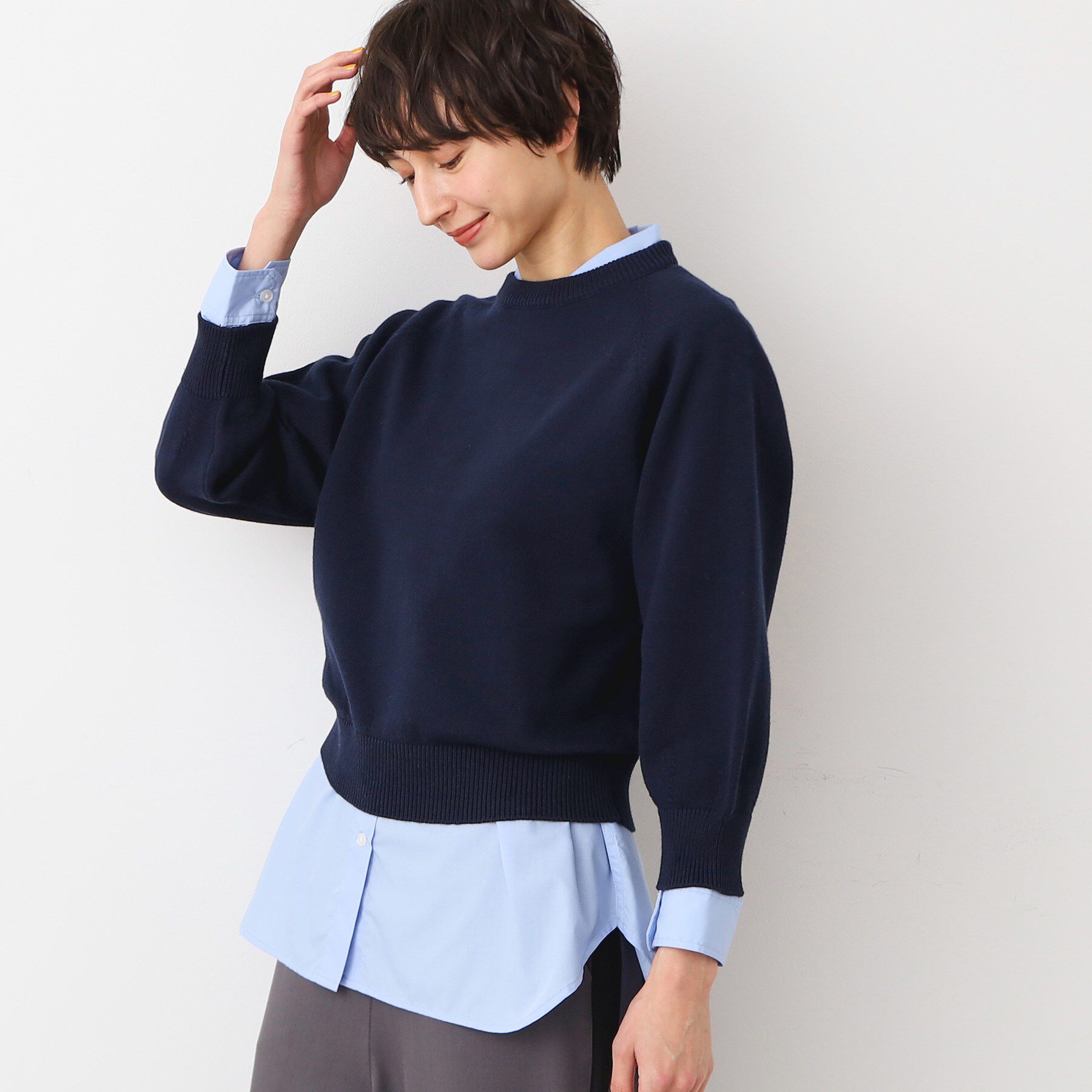 Dessin「【洗える・4サイズ展開】バルーンスリーブニット（XS～L）」|ニット・セーター|