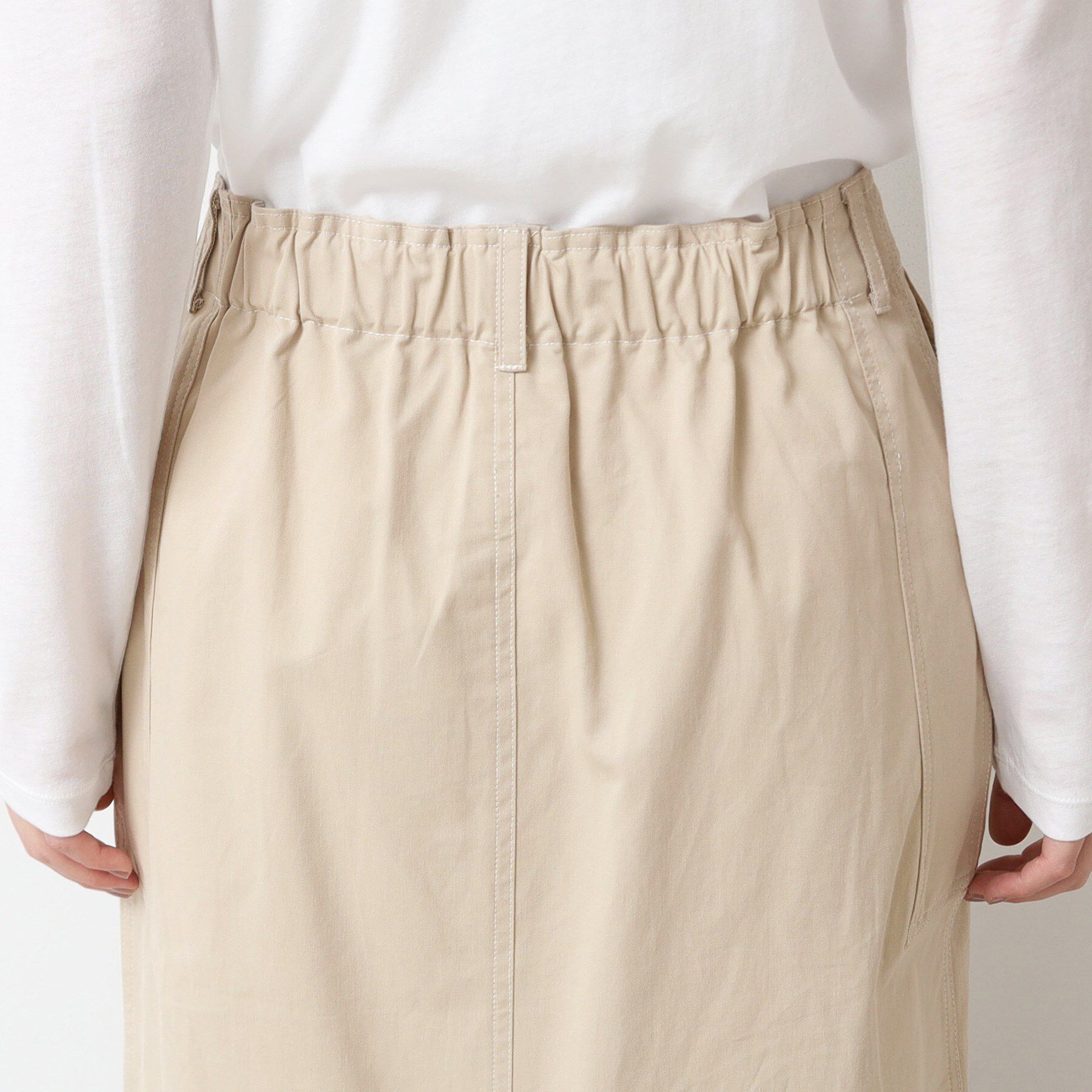 Dessin「【洗える・後ろゴム】コットンスカート」|スカート|