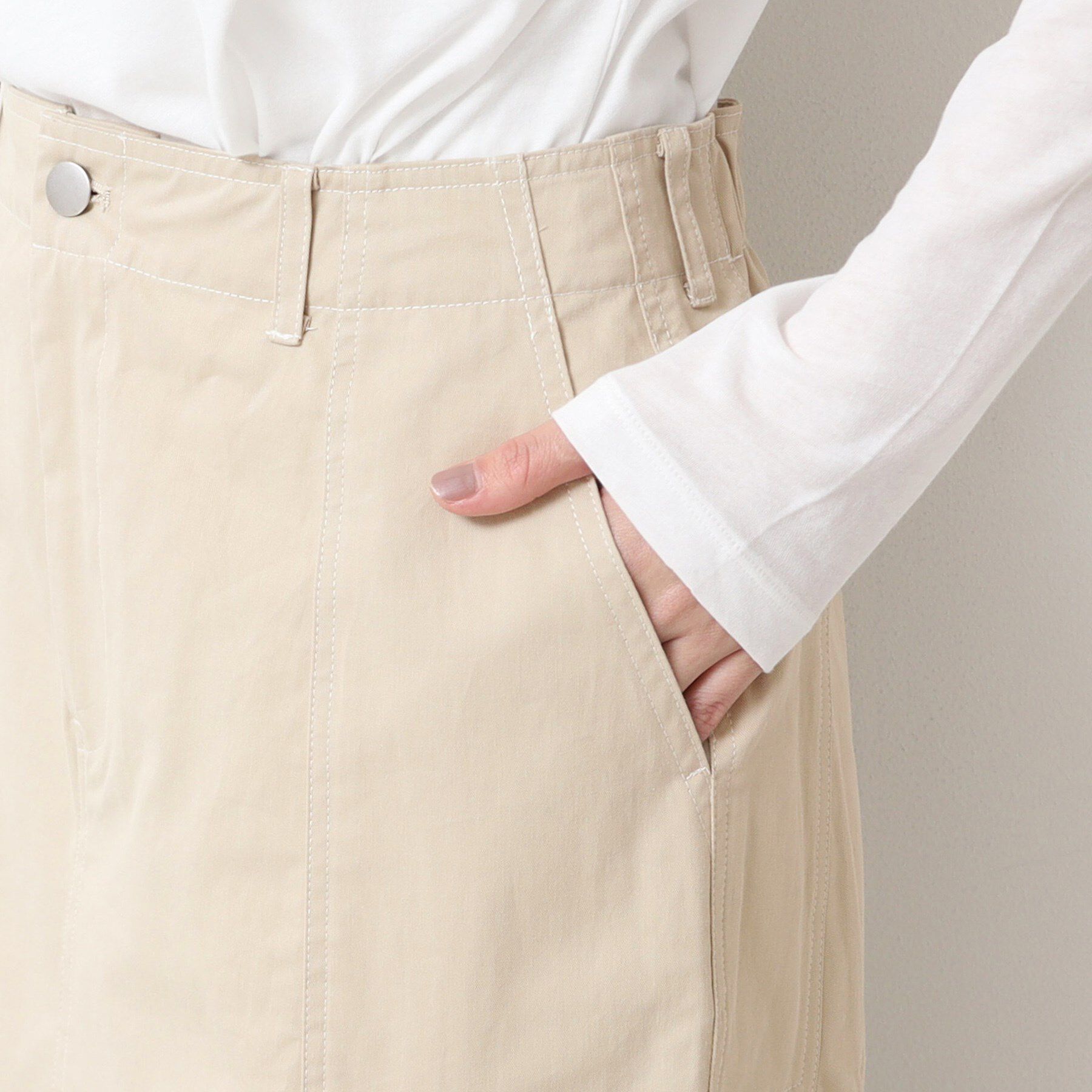 Dessin「【洗える・後ろゴム】コットンスカート」|スカート|