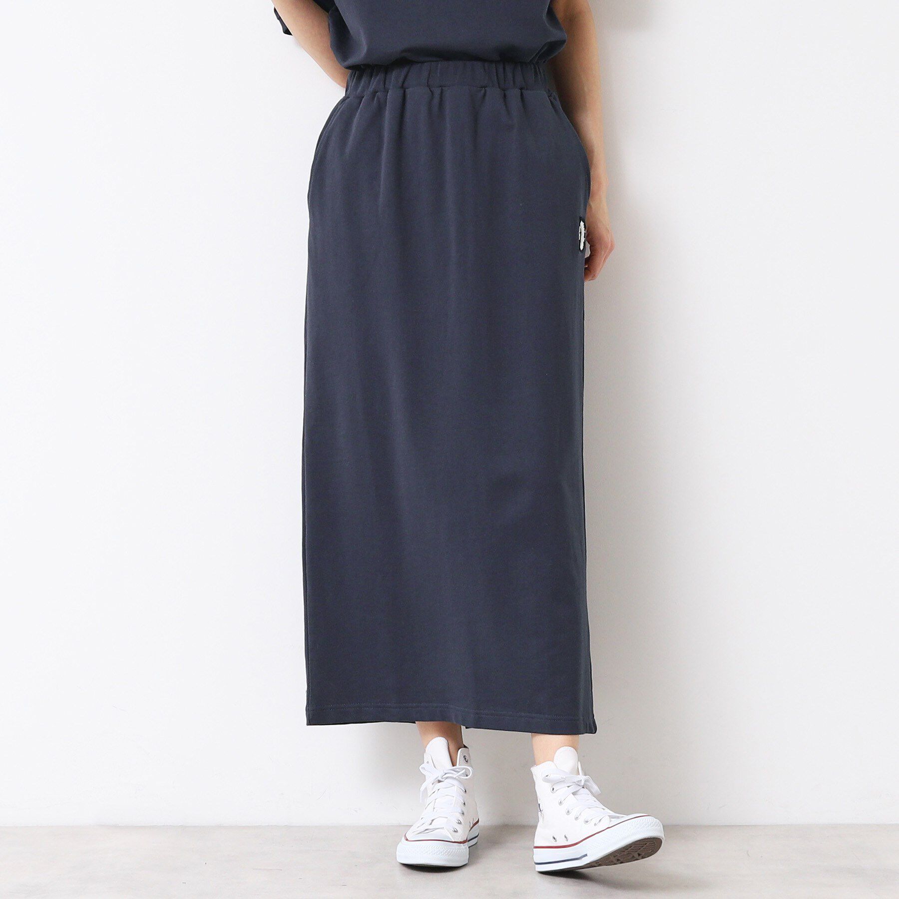 Dessin「【セットアップ可能・ウエストゴム・洗える】ミニ裏毛タイトスカート」|スカート|