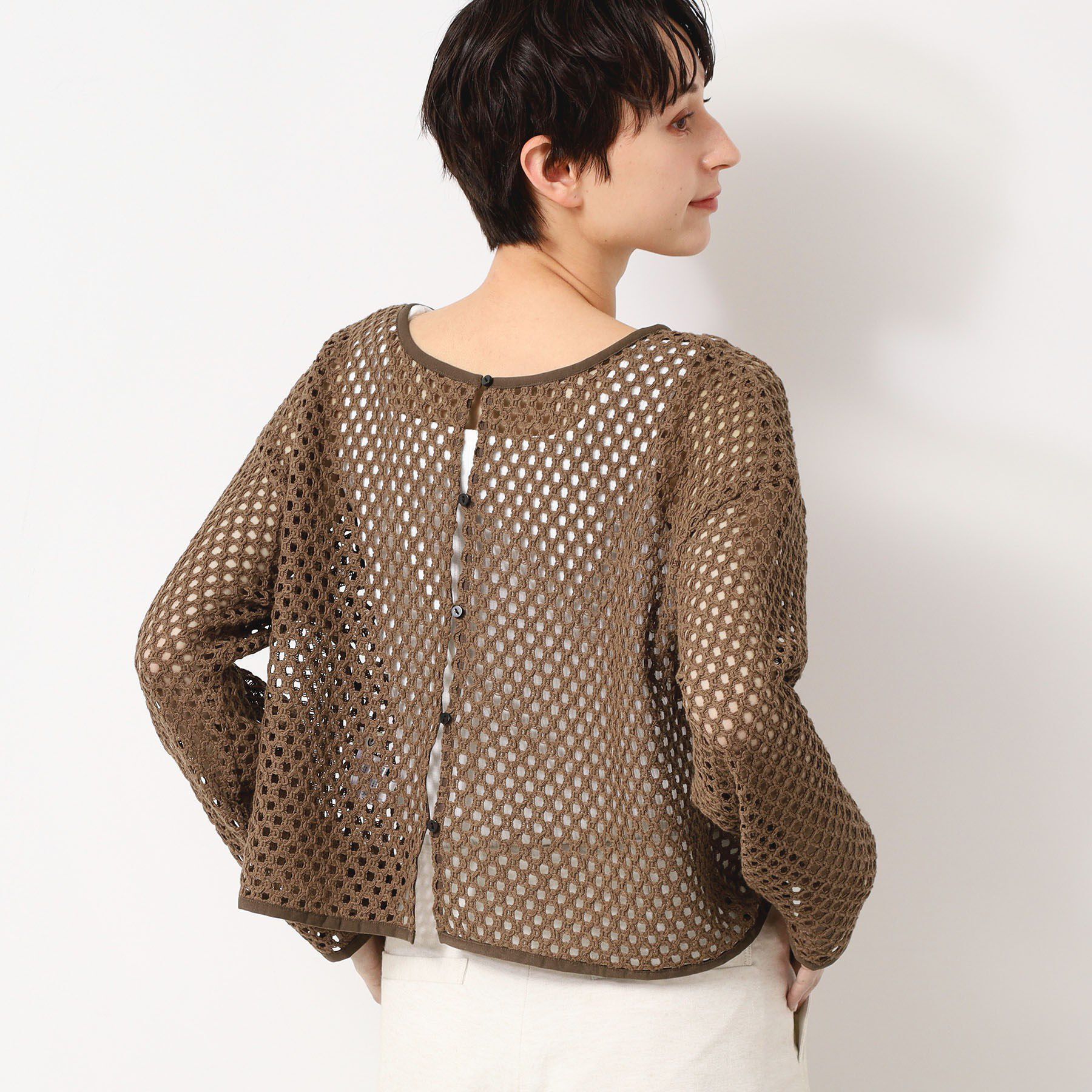 Dessin「【2WAY・セットアップ可能・洗える】メッシュレース」|カーディガン|